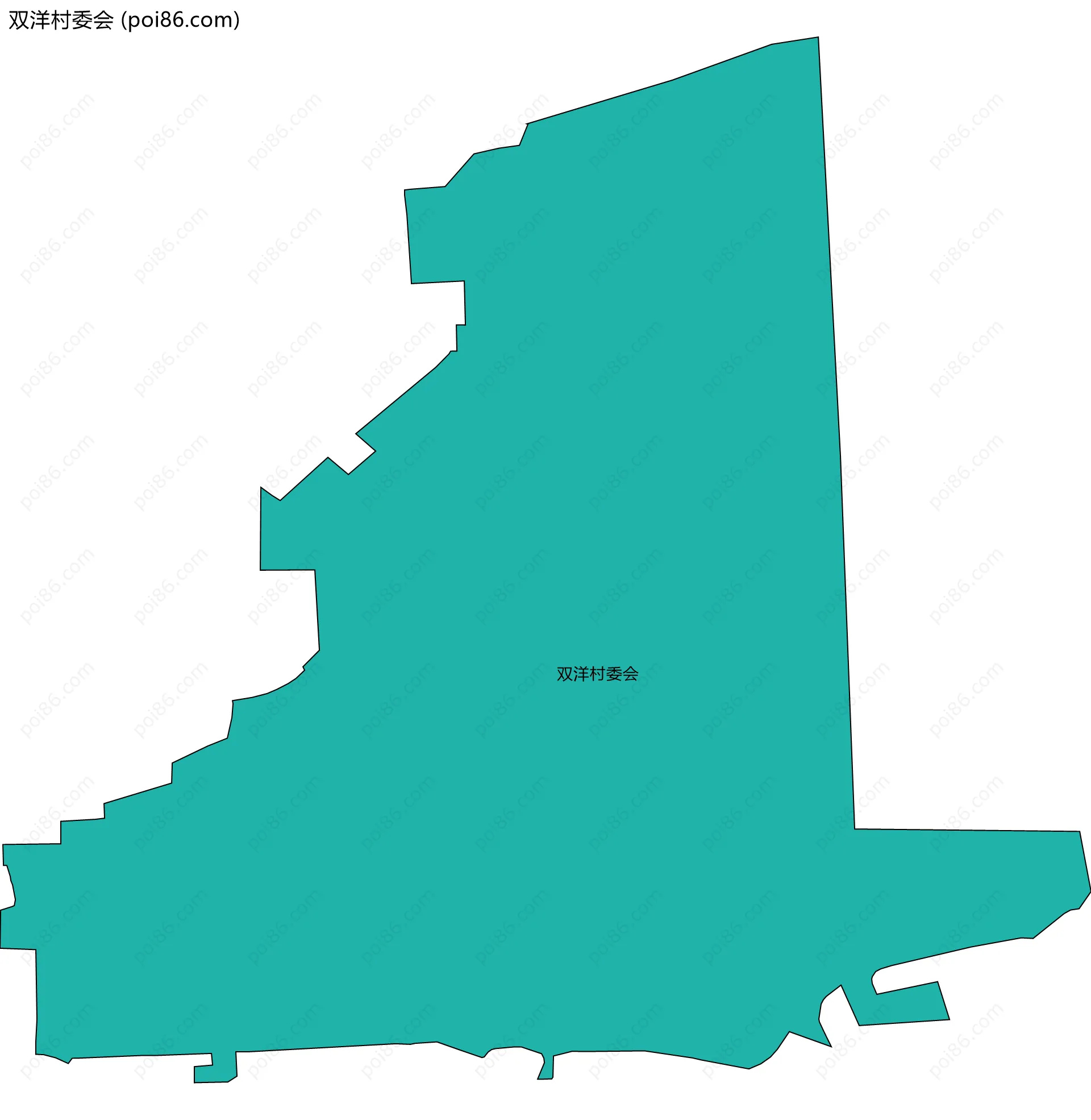 双洋村委会边界地图
