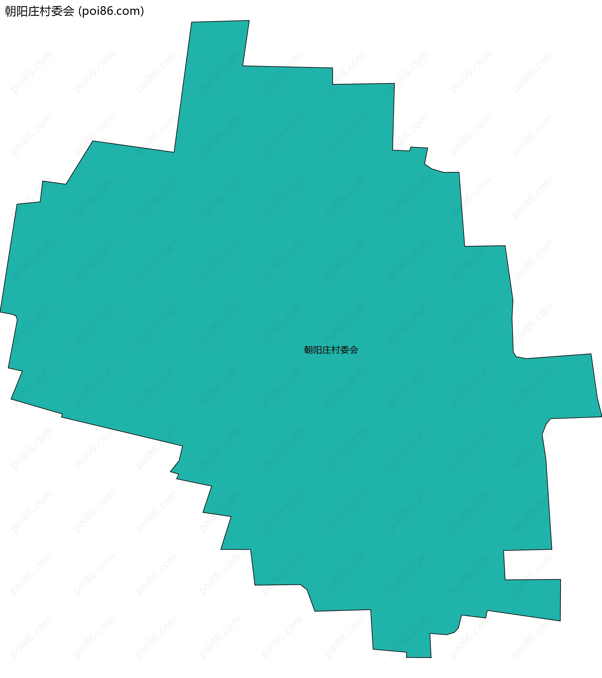 朝阳庄村委会边界地图