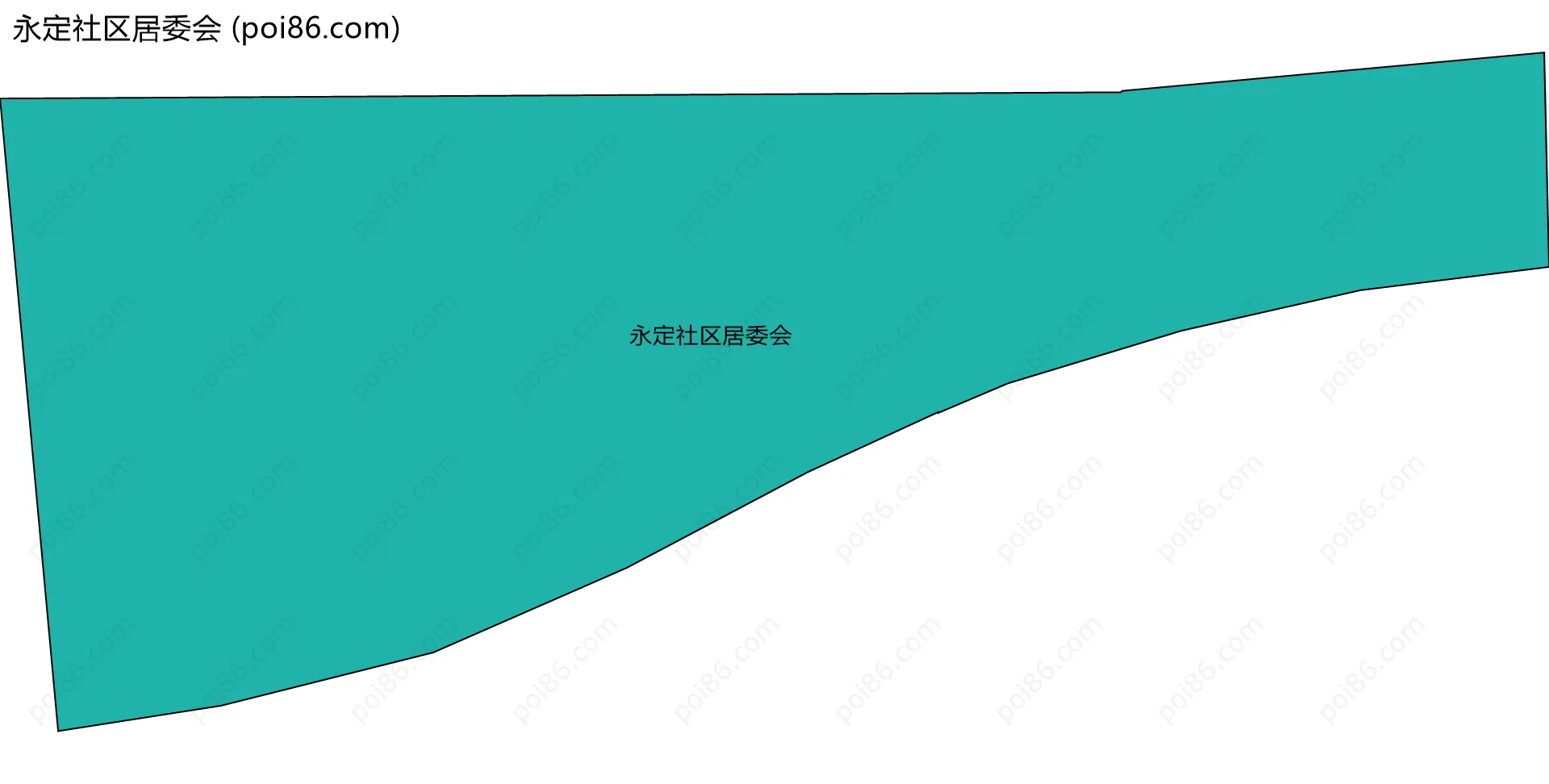 永定社区居委会边界地图