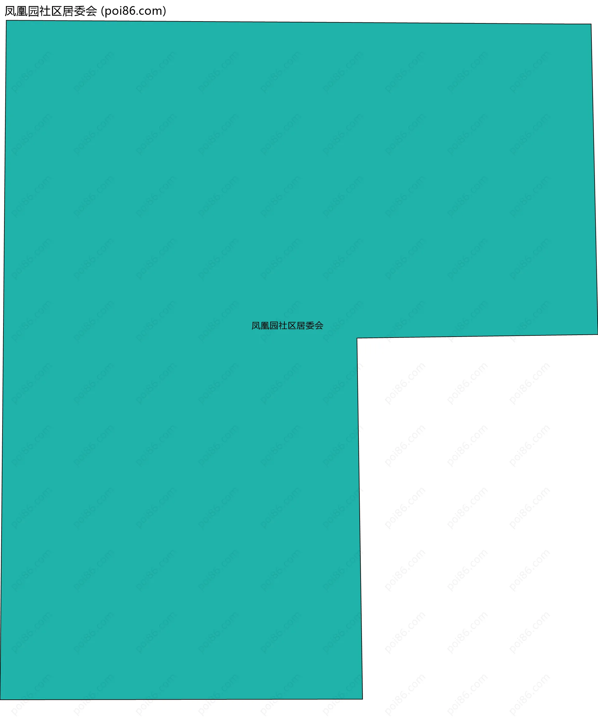 凤凰园社区居委会边界地图