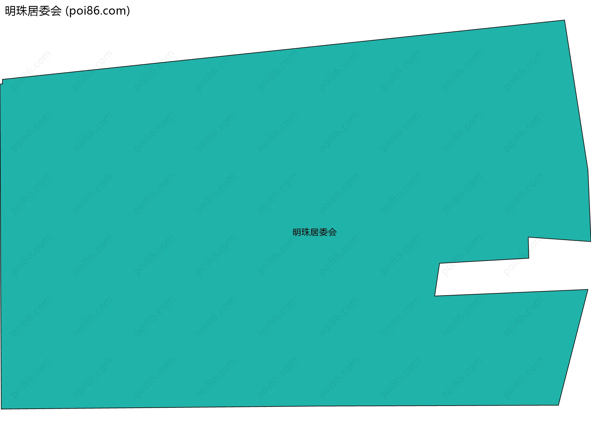 明珠居委会边界地图