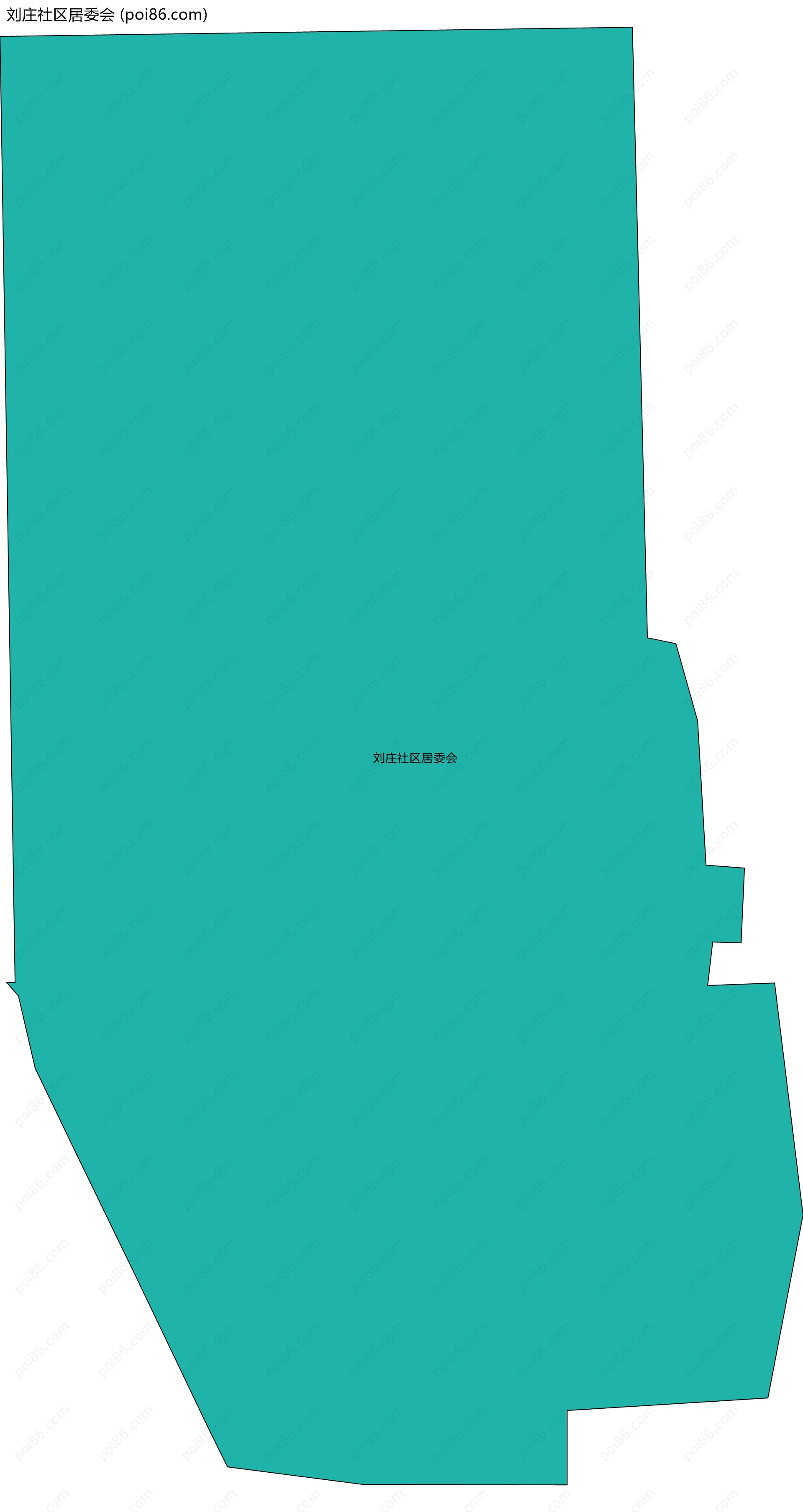 刘庄社区居委会边界地图