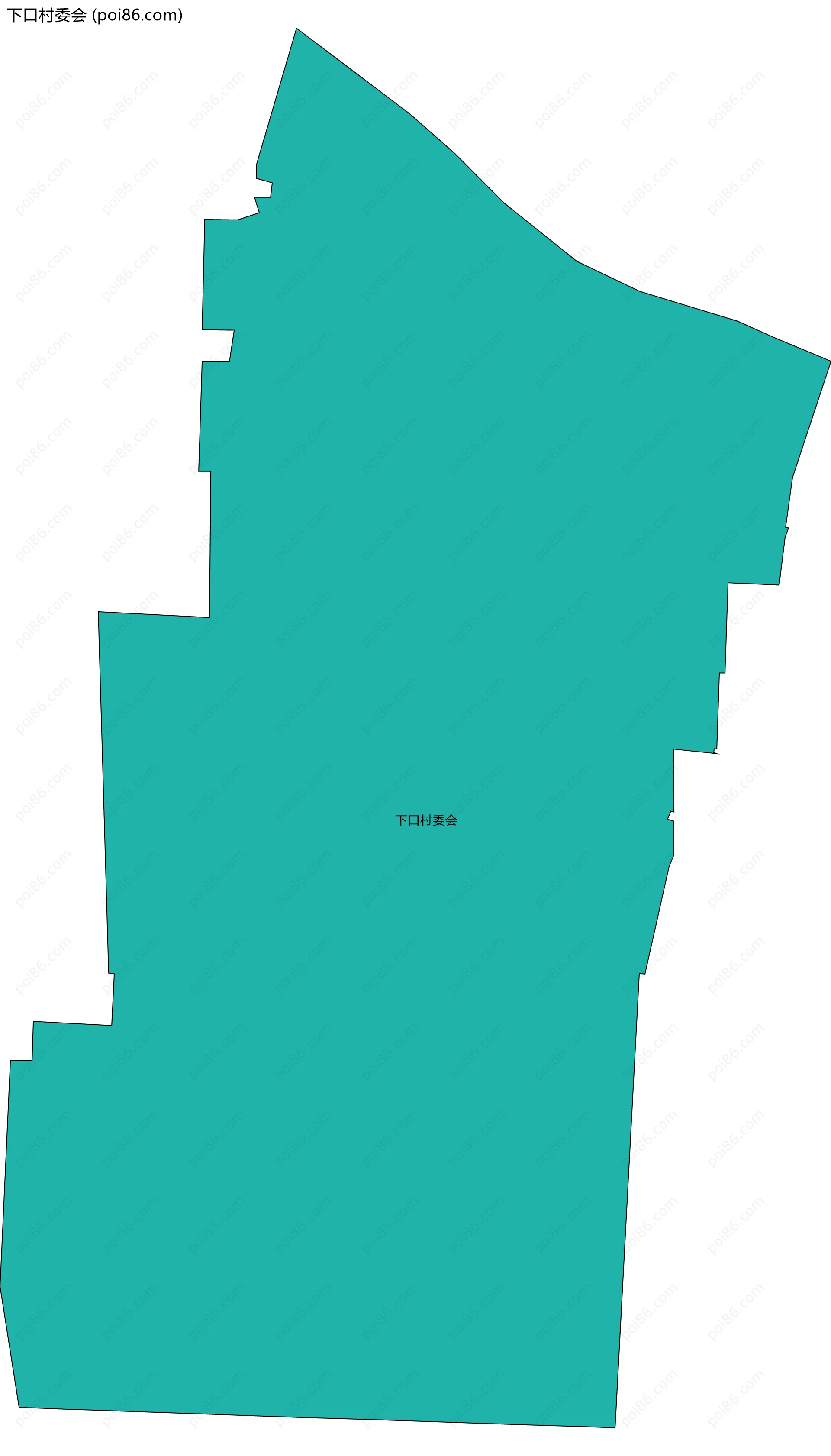 下口村委会边界地图
