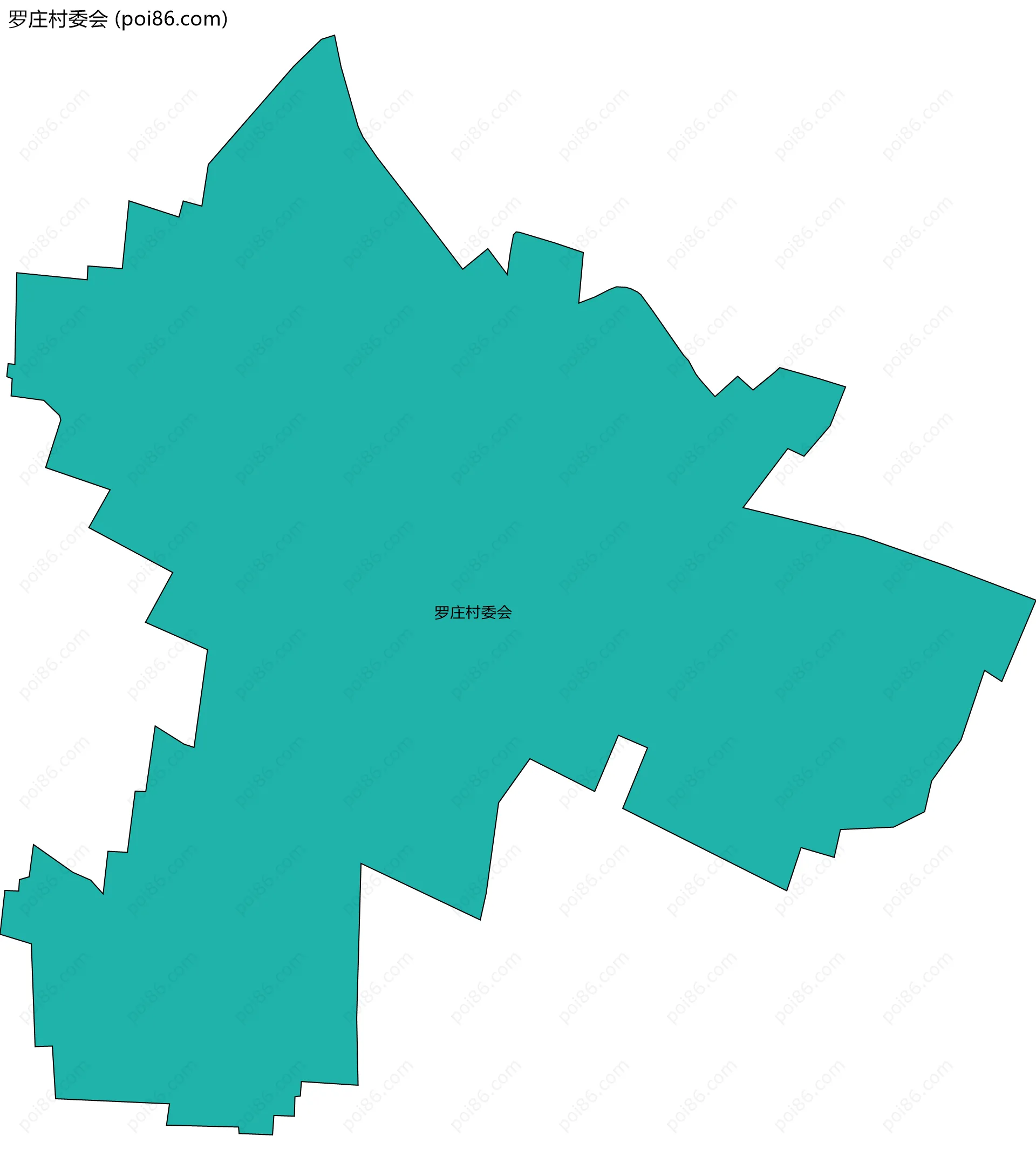 罗庄村委会边界地图