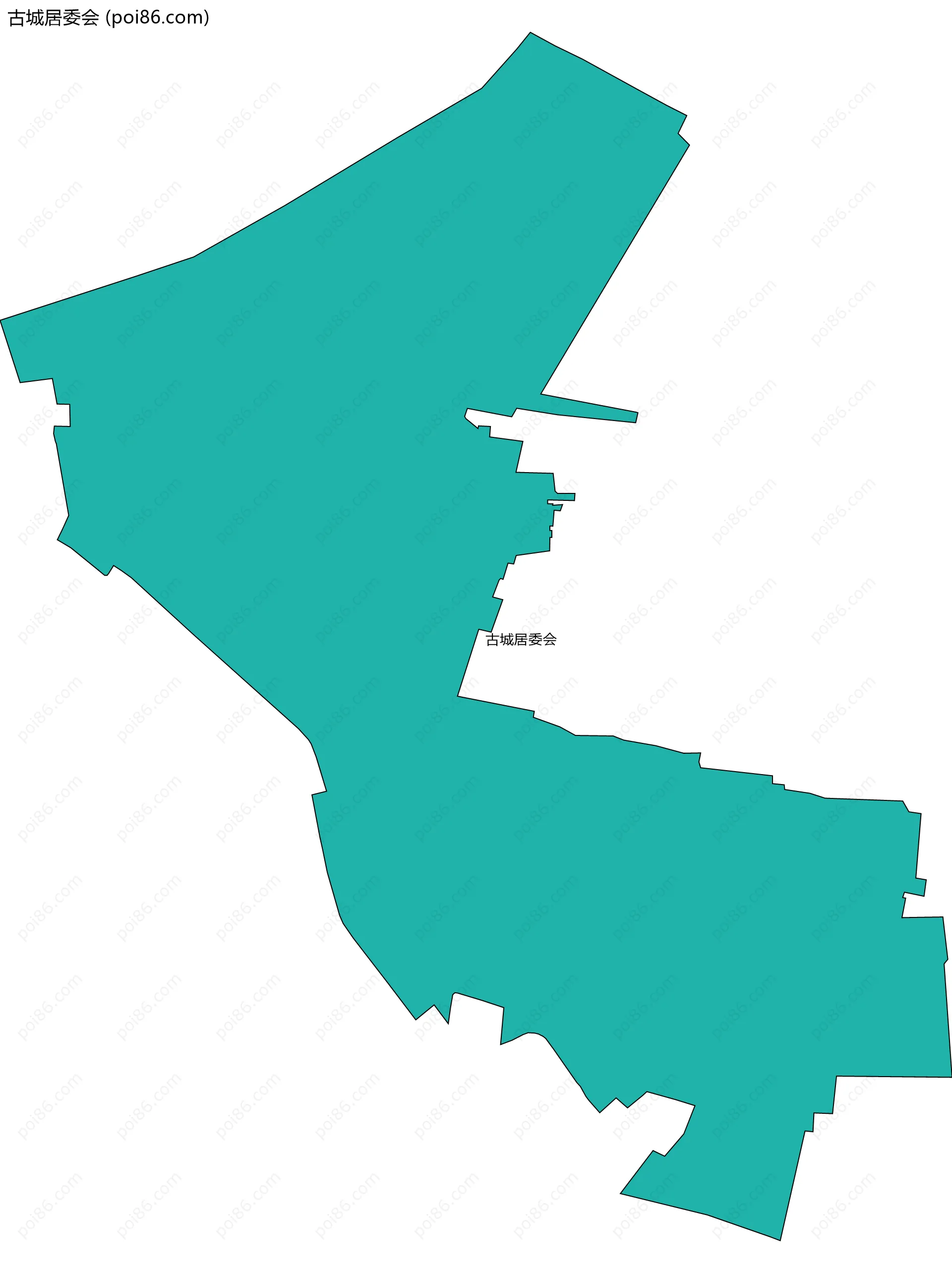 古城居委会边界地图