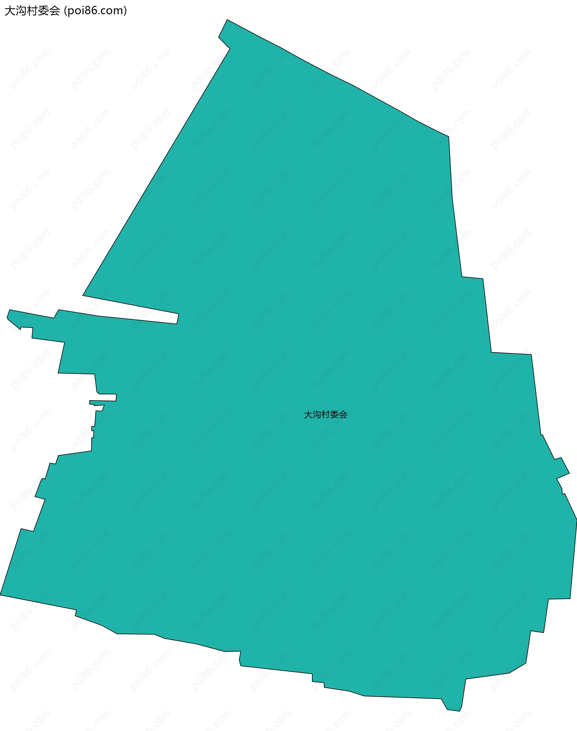 大沟村委会边界地图