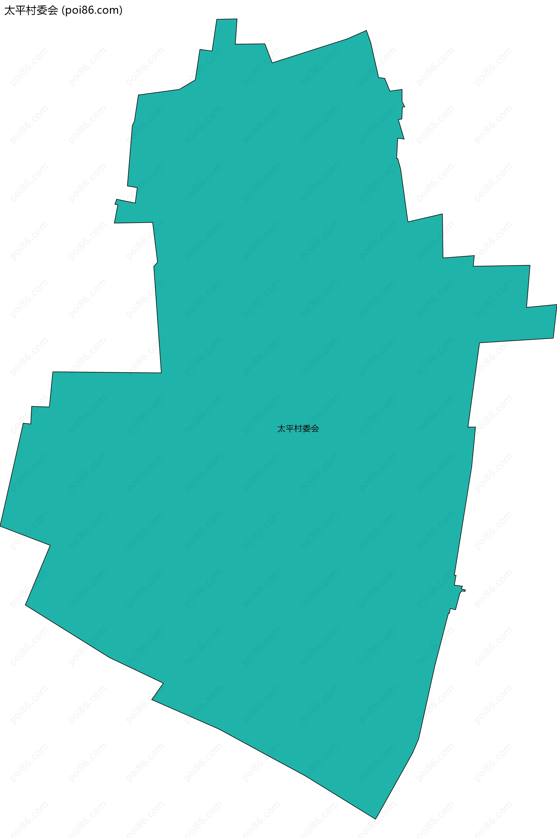 太平村委会边界地图