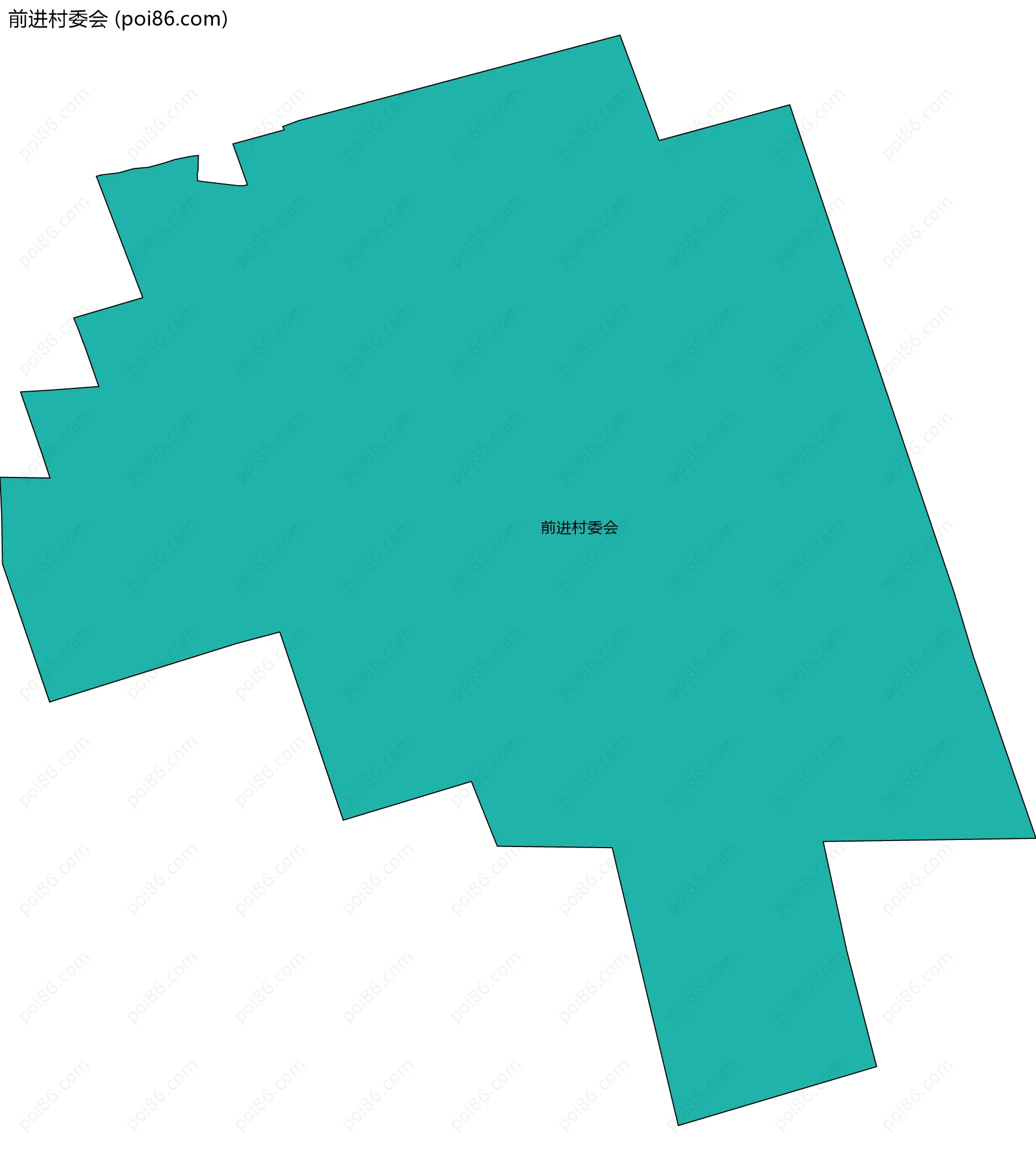 前进村委会边界地图