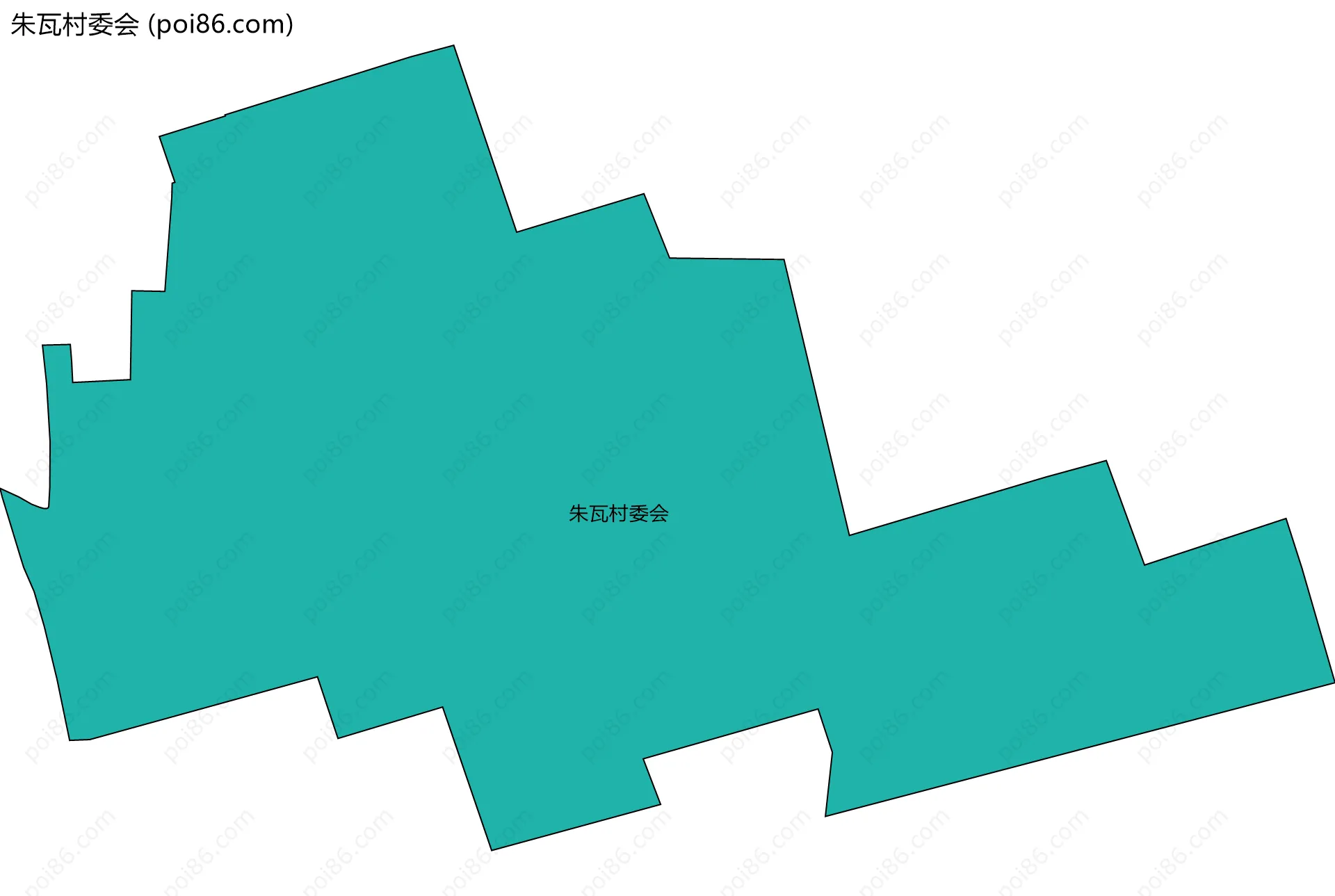 朱瓦村委会边界地图