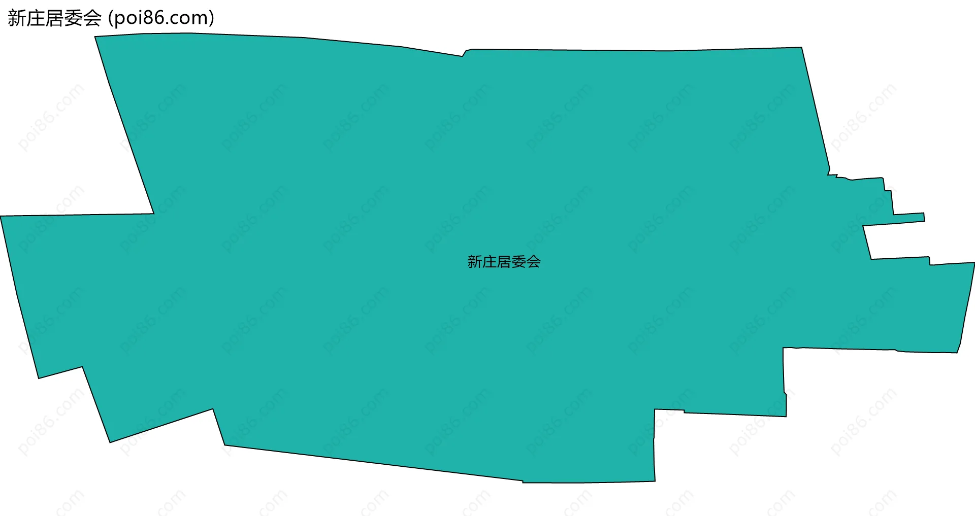 新庄居委会边界地图