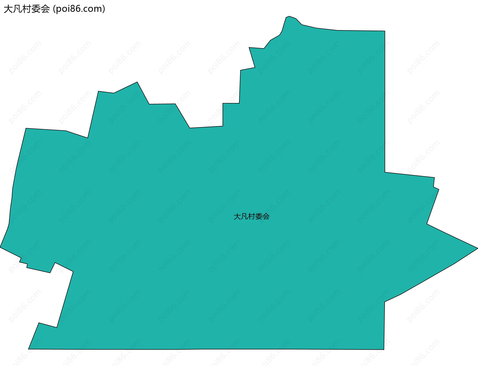 大凡村委会边界地图