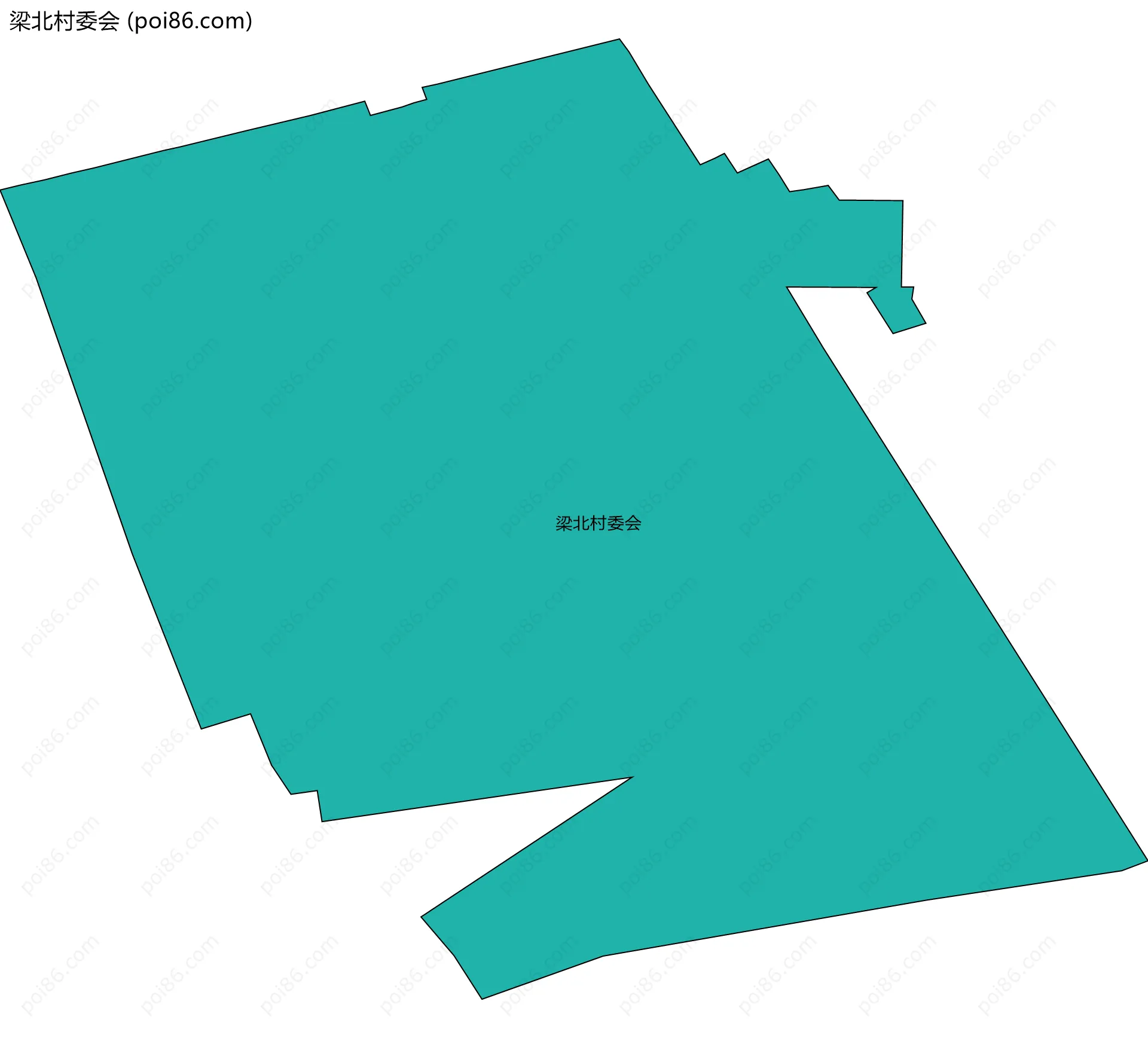 梁北村委会边界地图