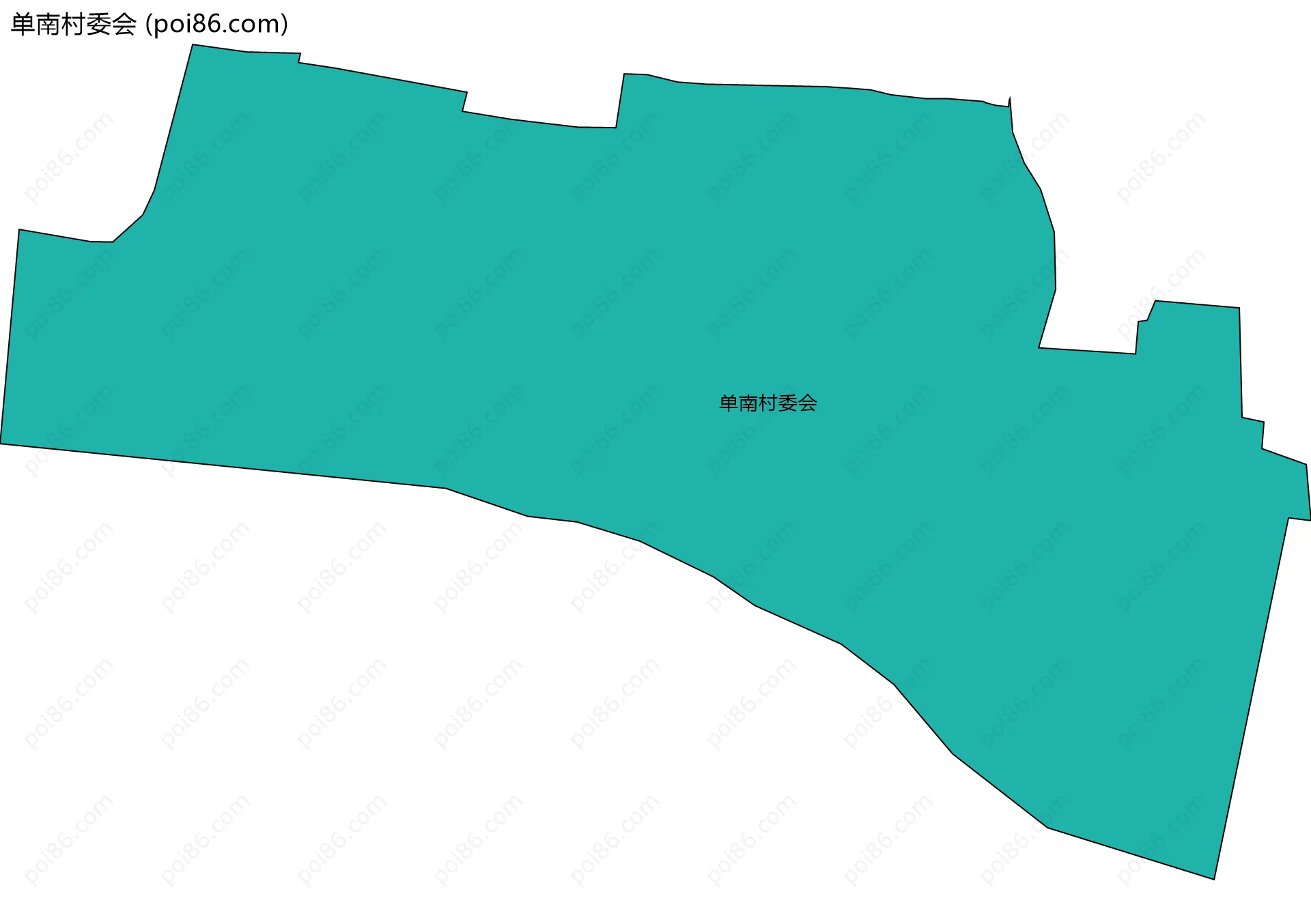 单南村委会边界地图