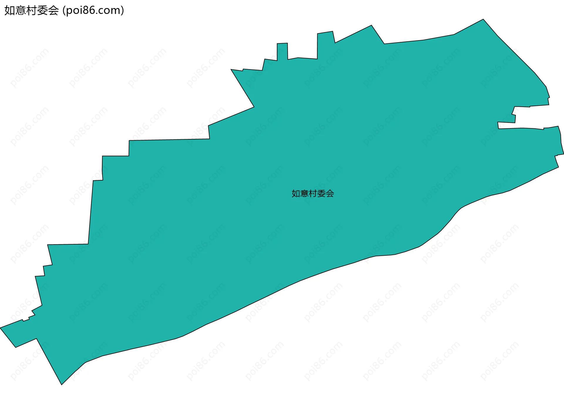 如意村委会边界地图