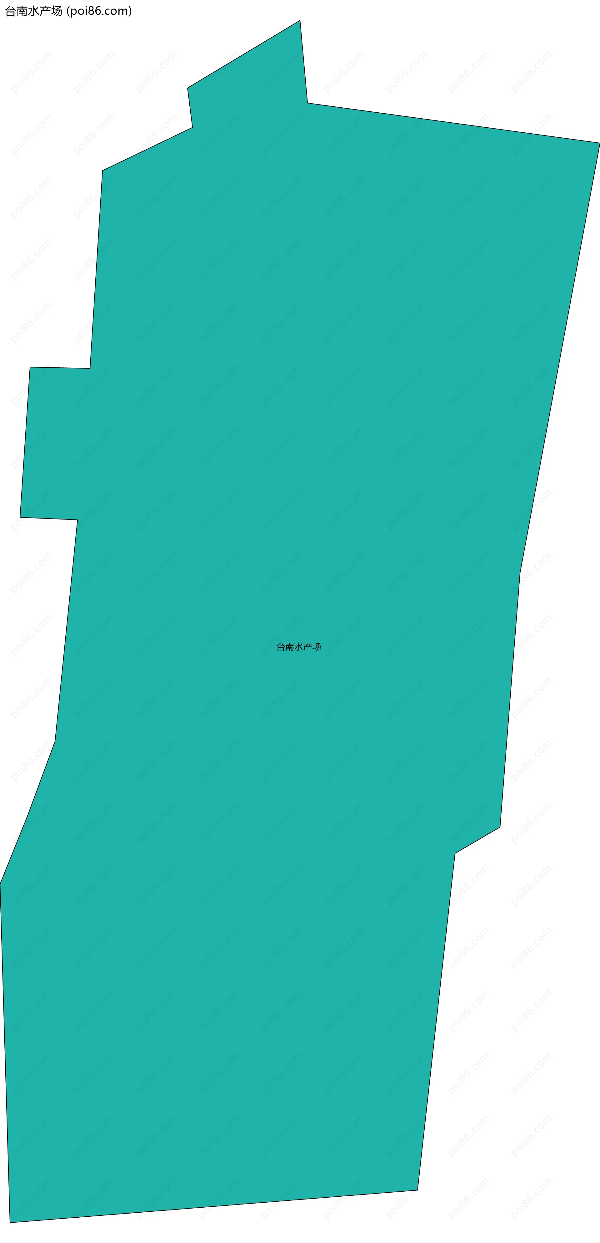 台南水产场边界地图