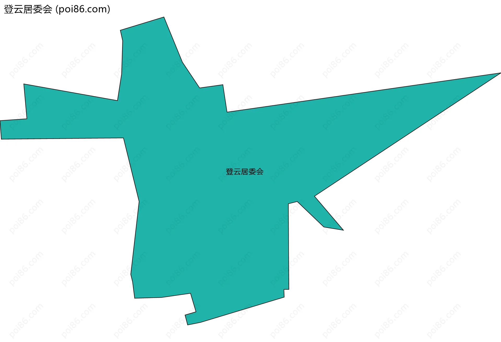 登云居委会边界地图