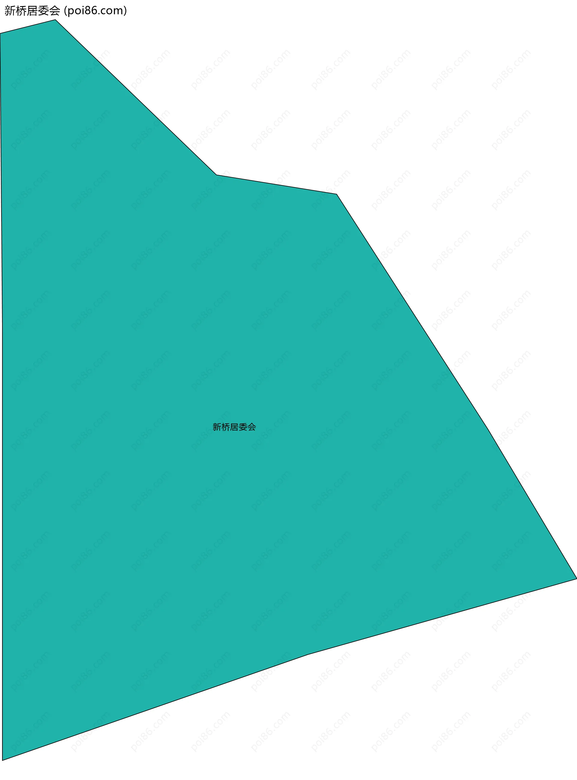 新桥居委会边界地图