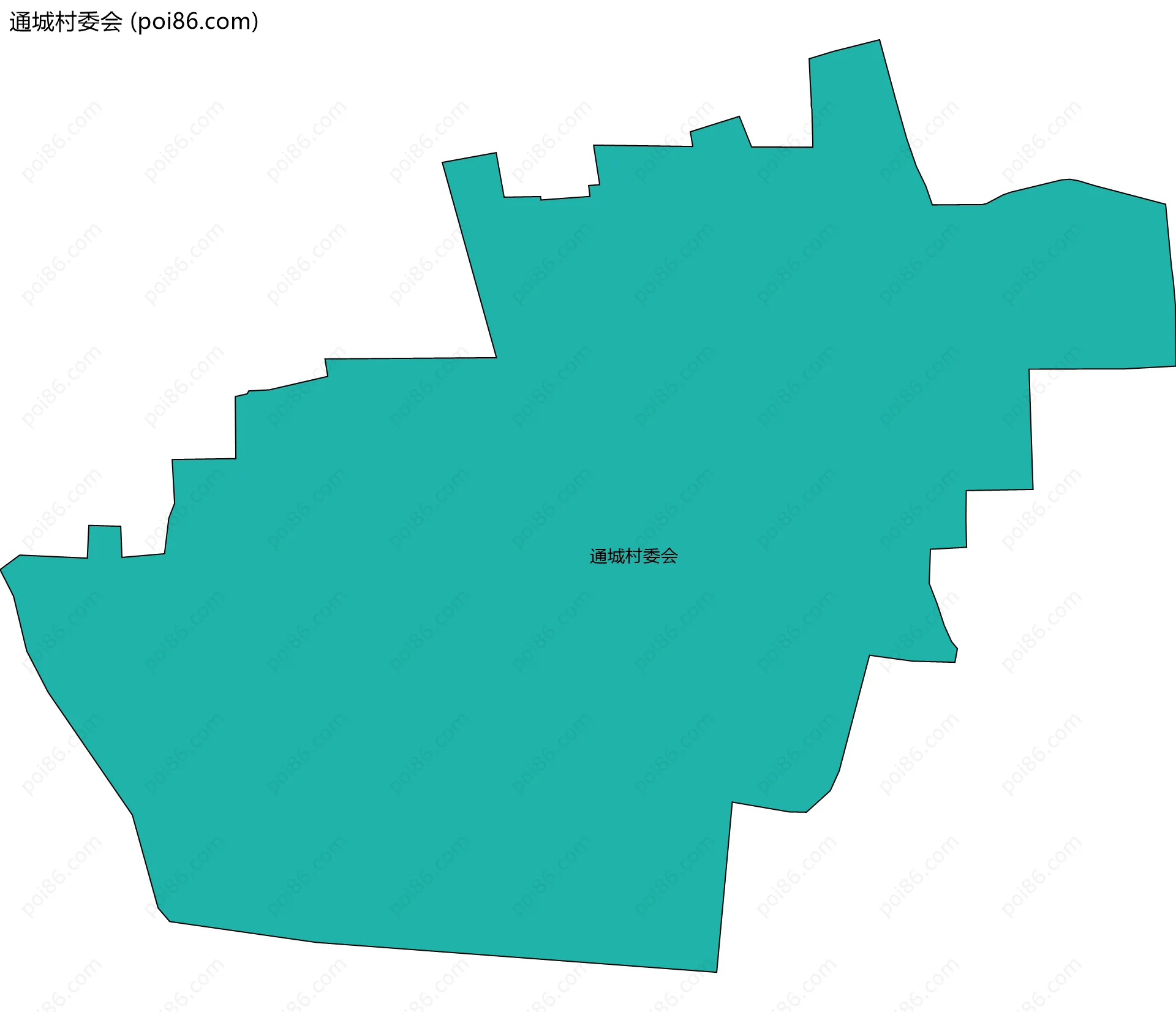 通城村委会边界地图