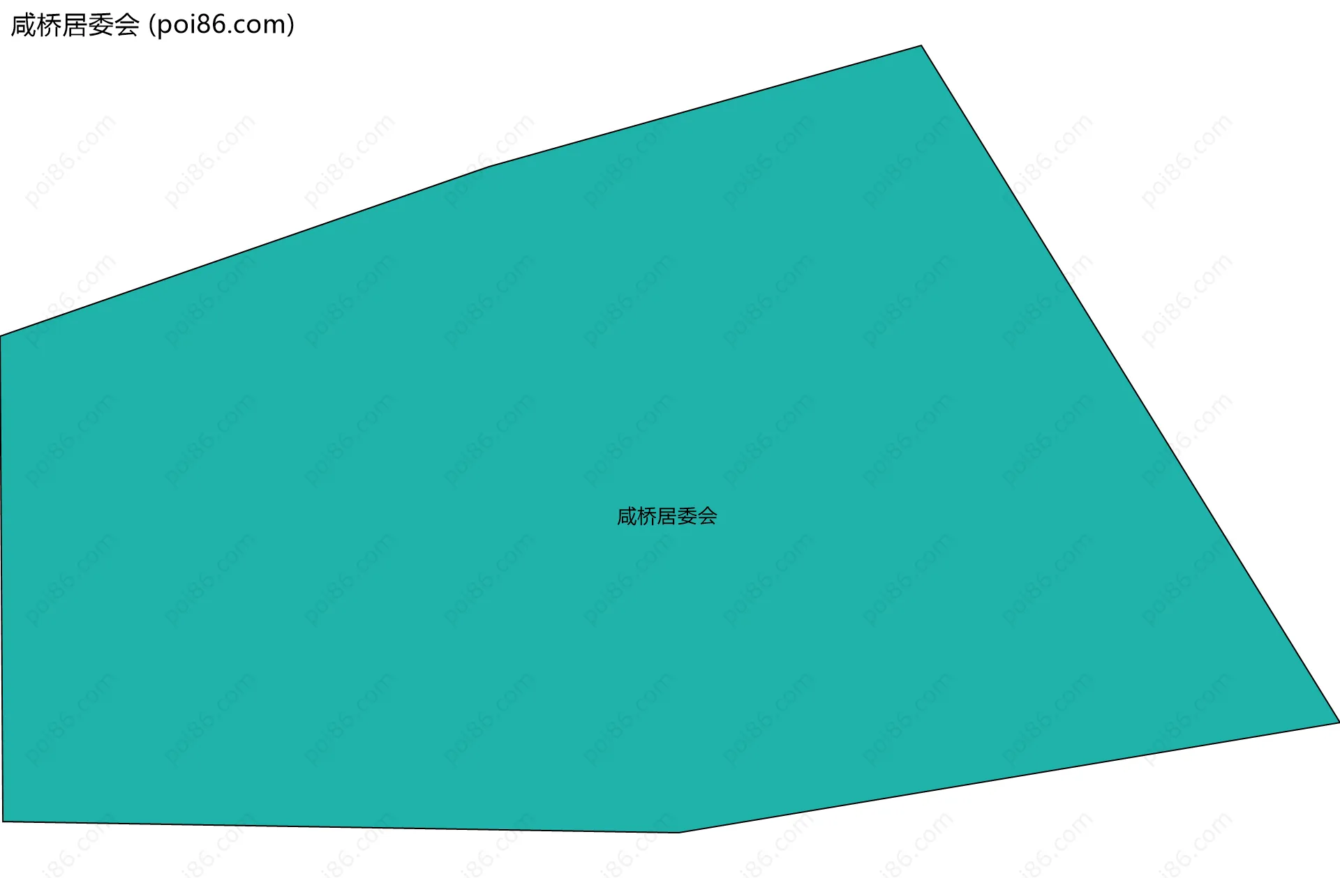 咸桥居委会边界地图