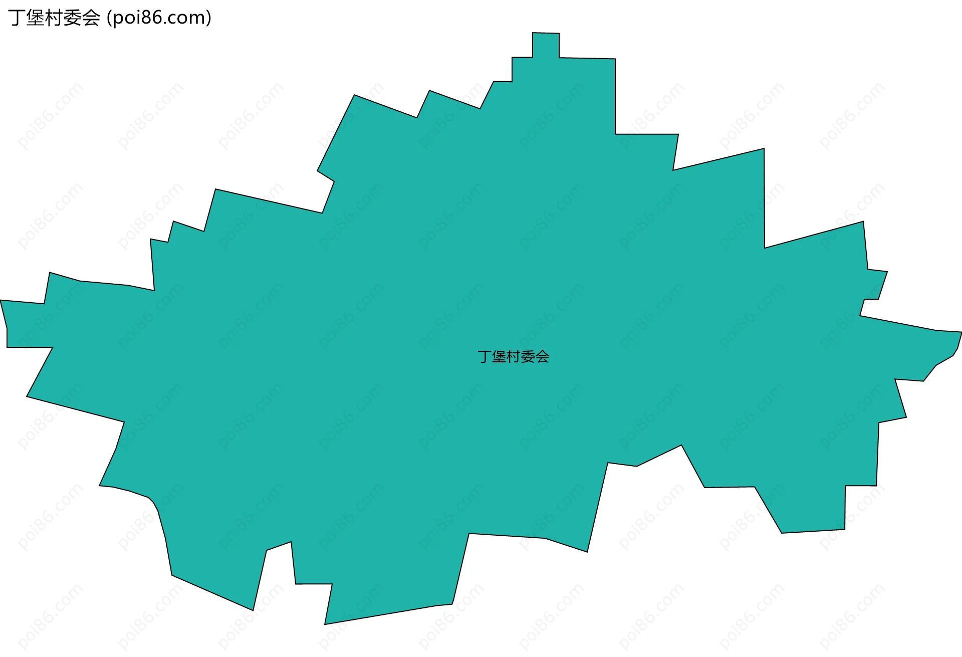 丁堡村委会边界地图
