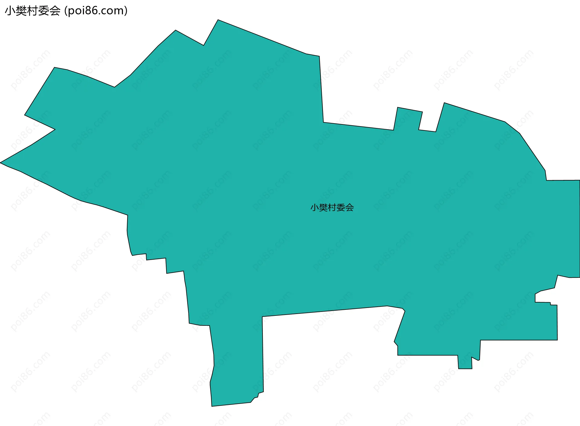 小樊村委会边界地图