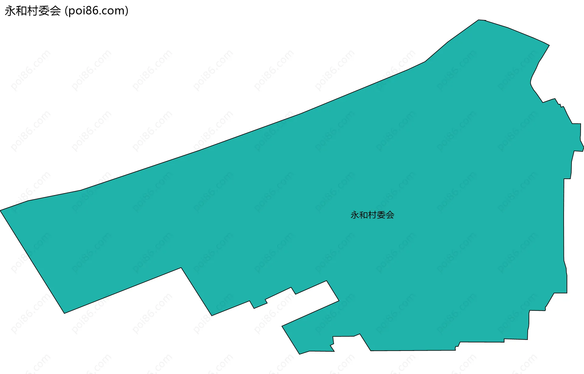永和村委会边界地图