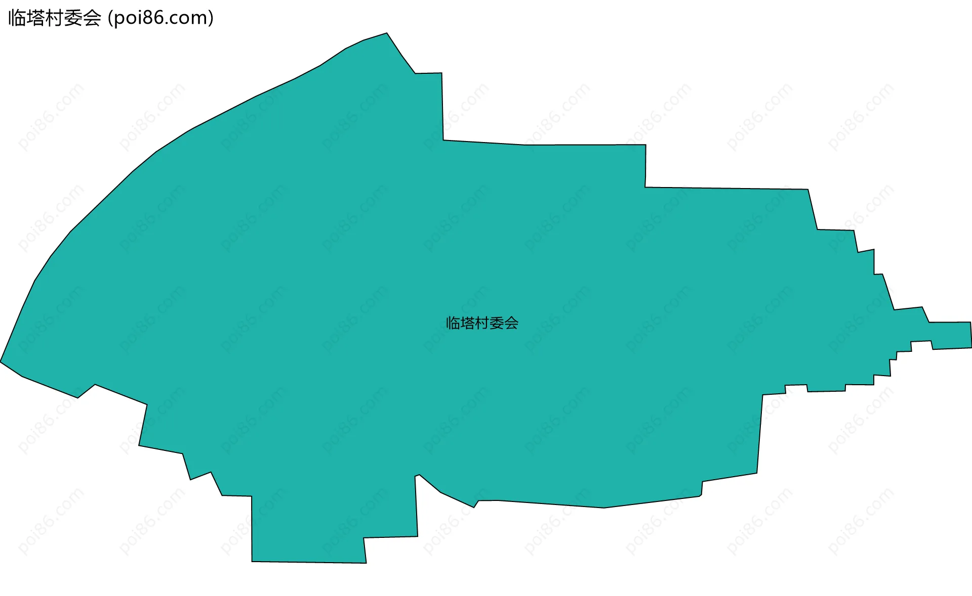 临塔村委会边界地图