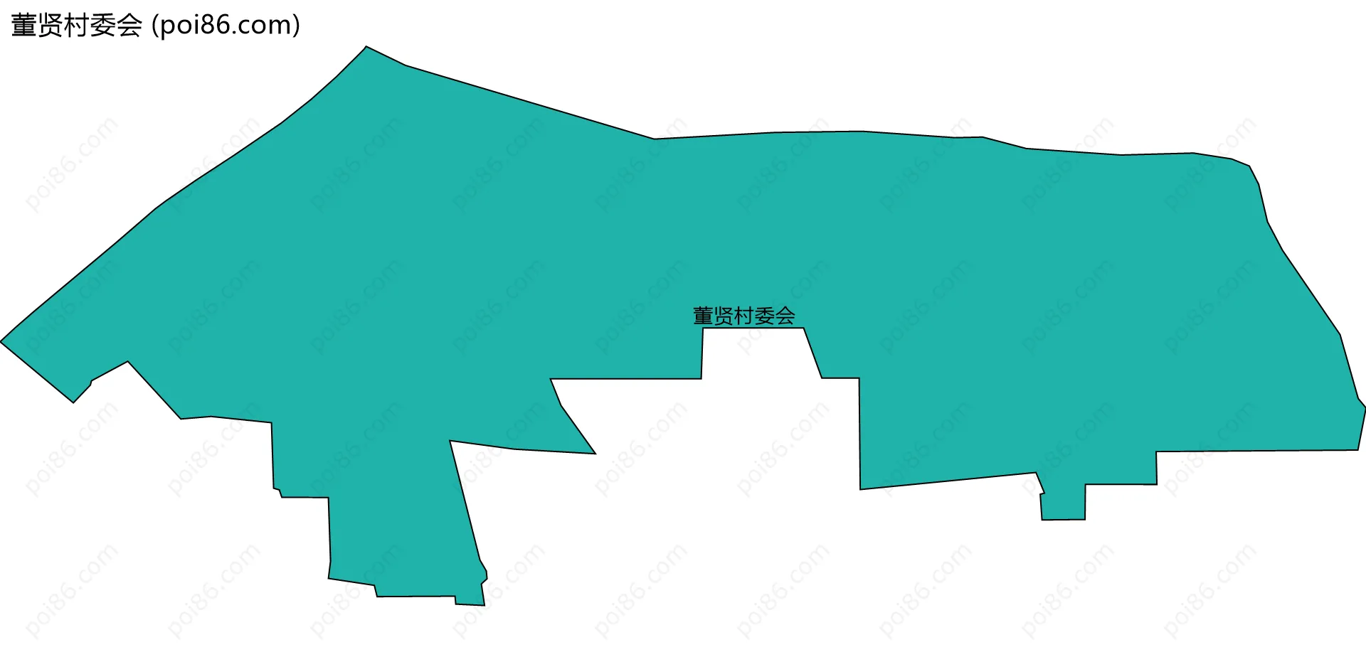 董贤村委会边界地图