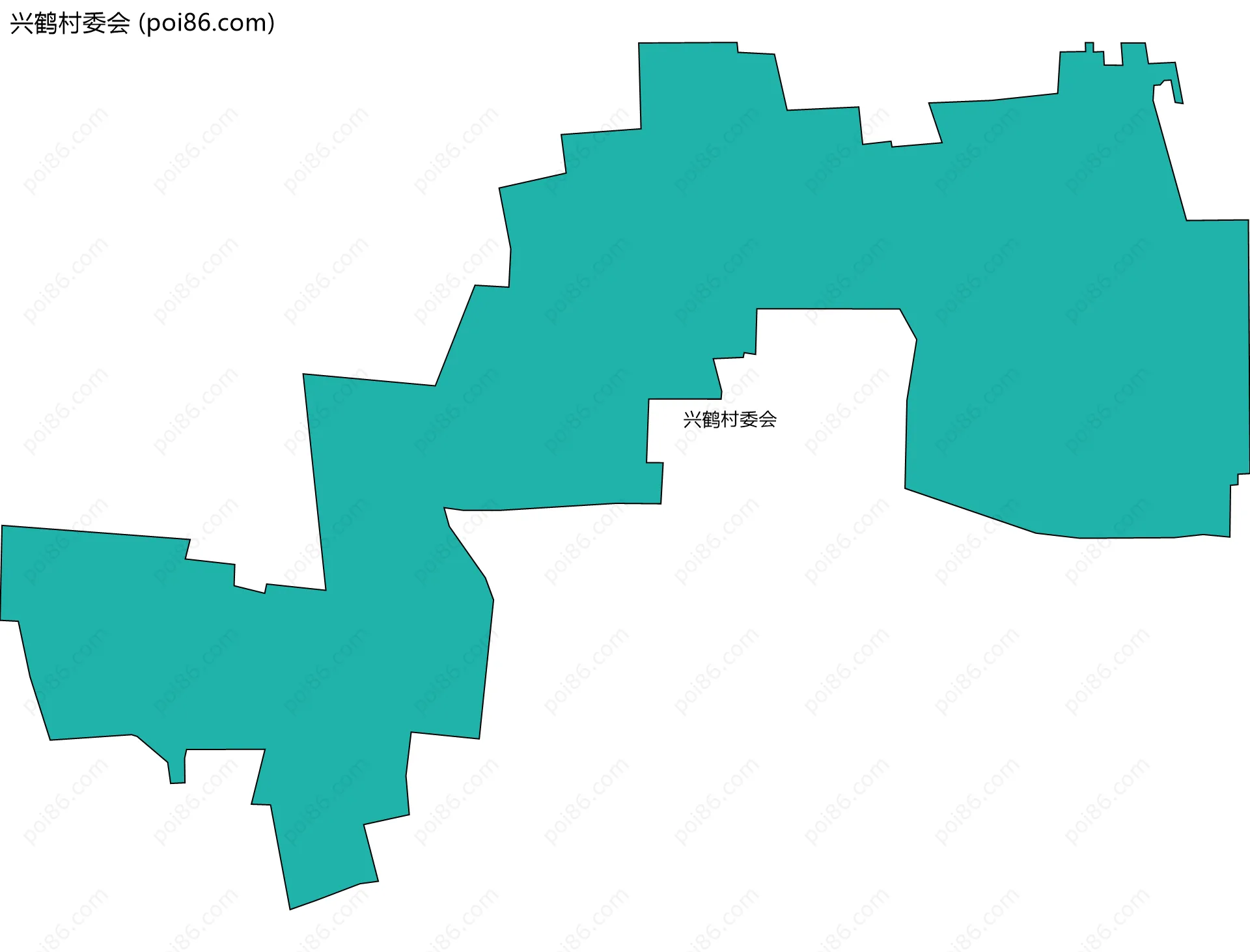兴鹤村委会边界地图