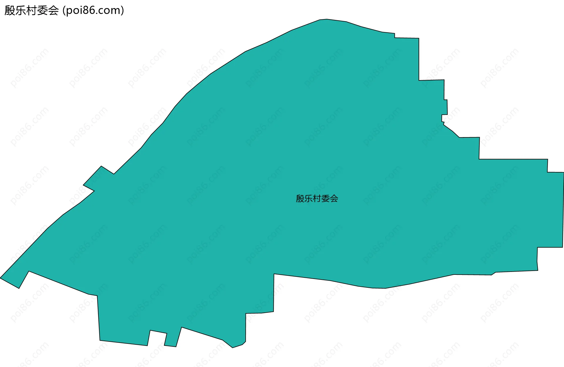 殷乐村委会边界地图