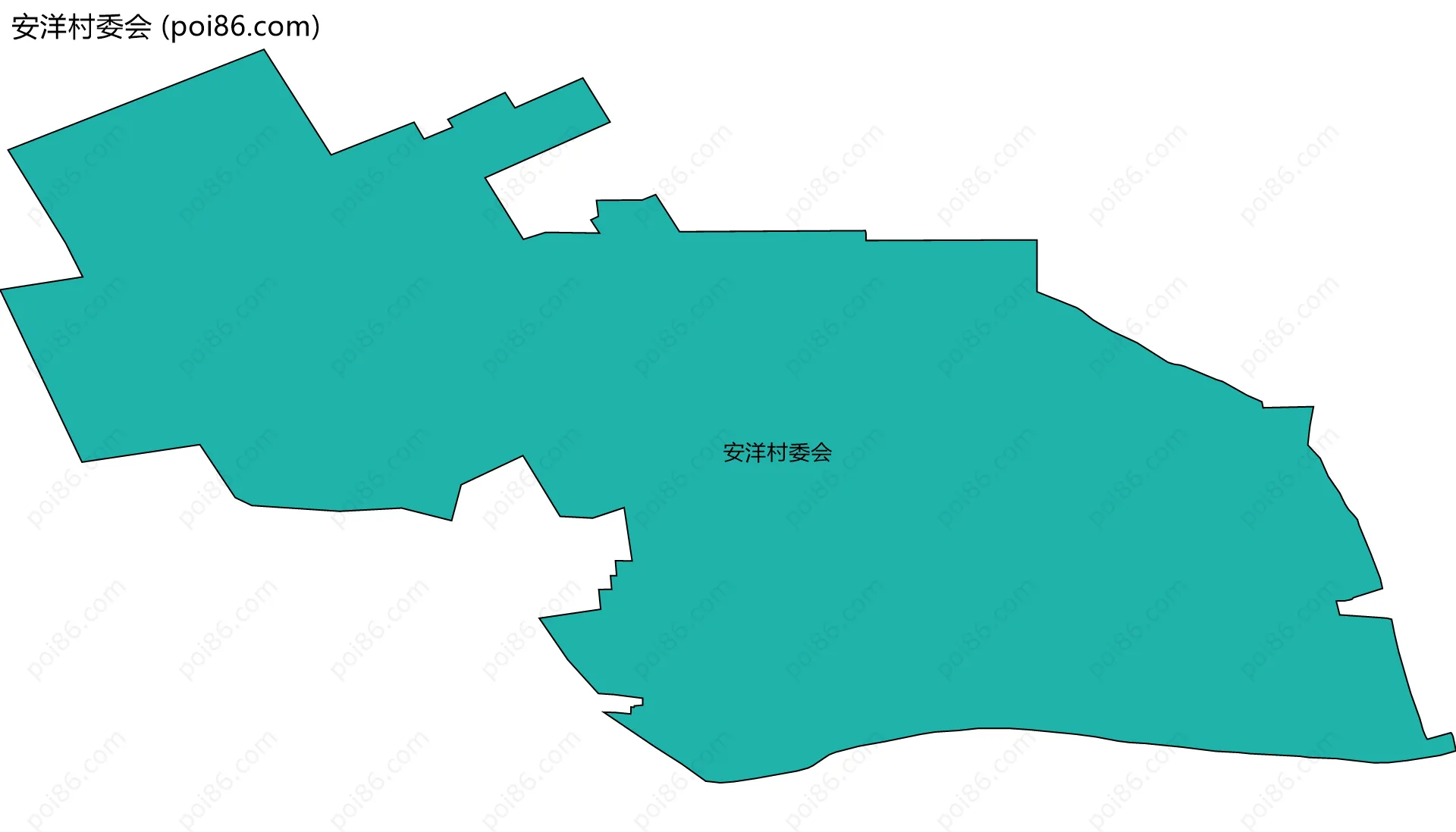 安洋村委会边界地图