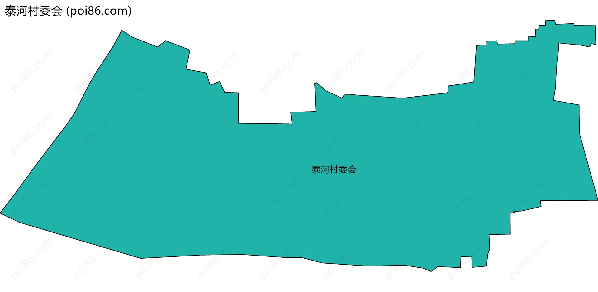 泰河村委会边界地图