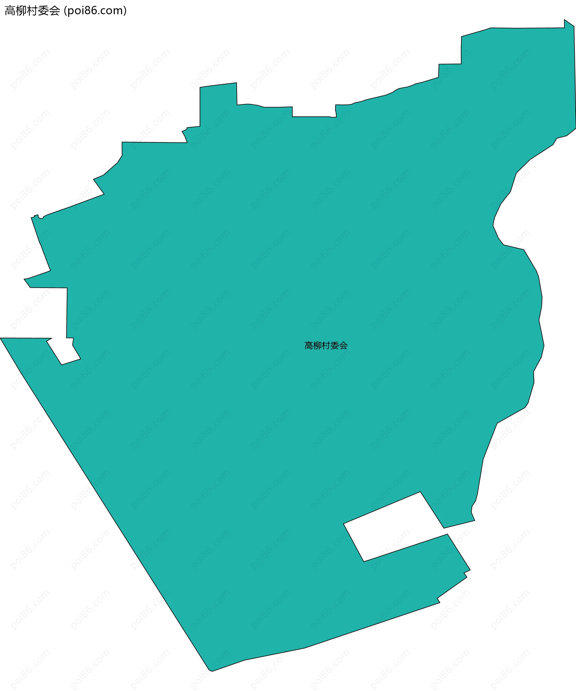 高柳村委会边界地图