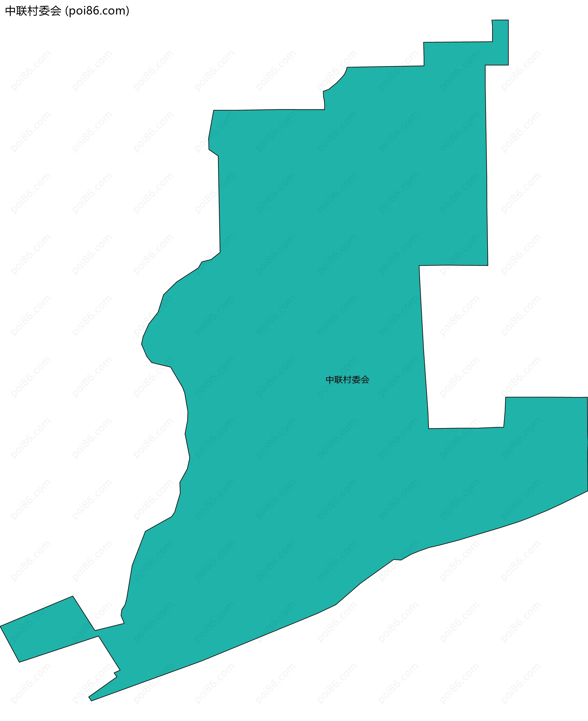 中联村委会边界地图