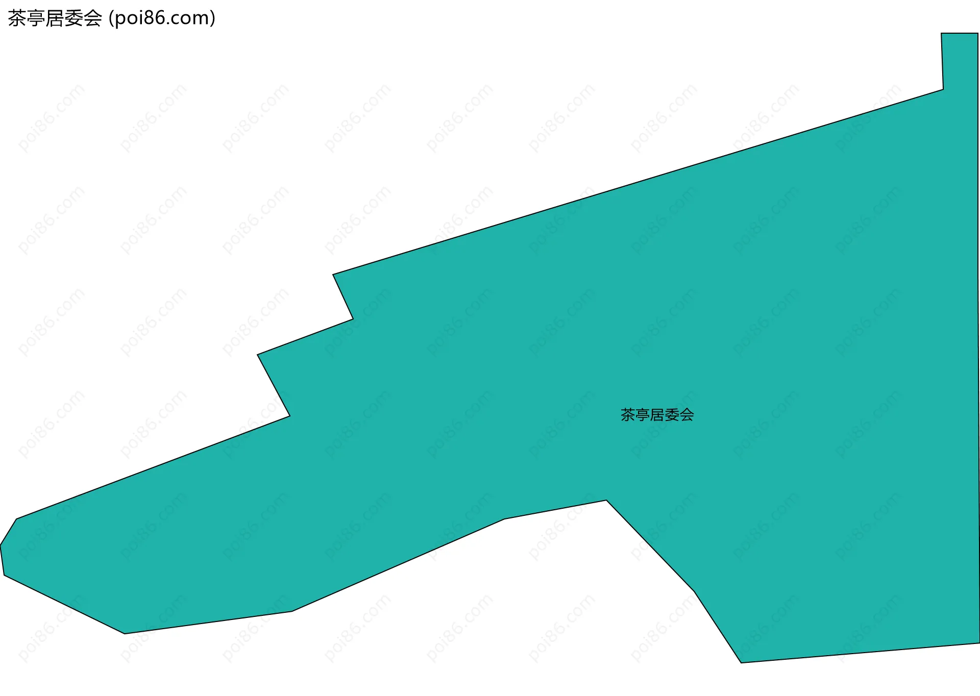茶亭居委会边界地图