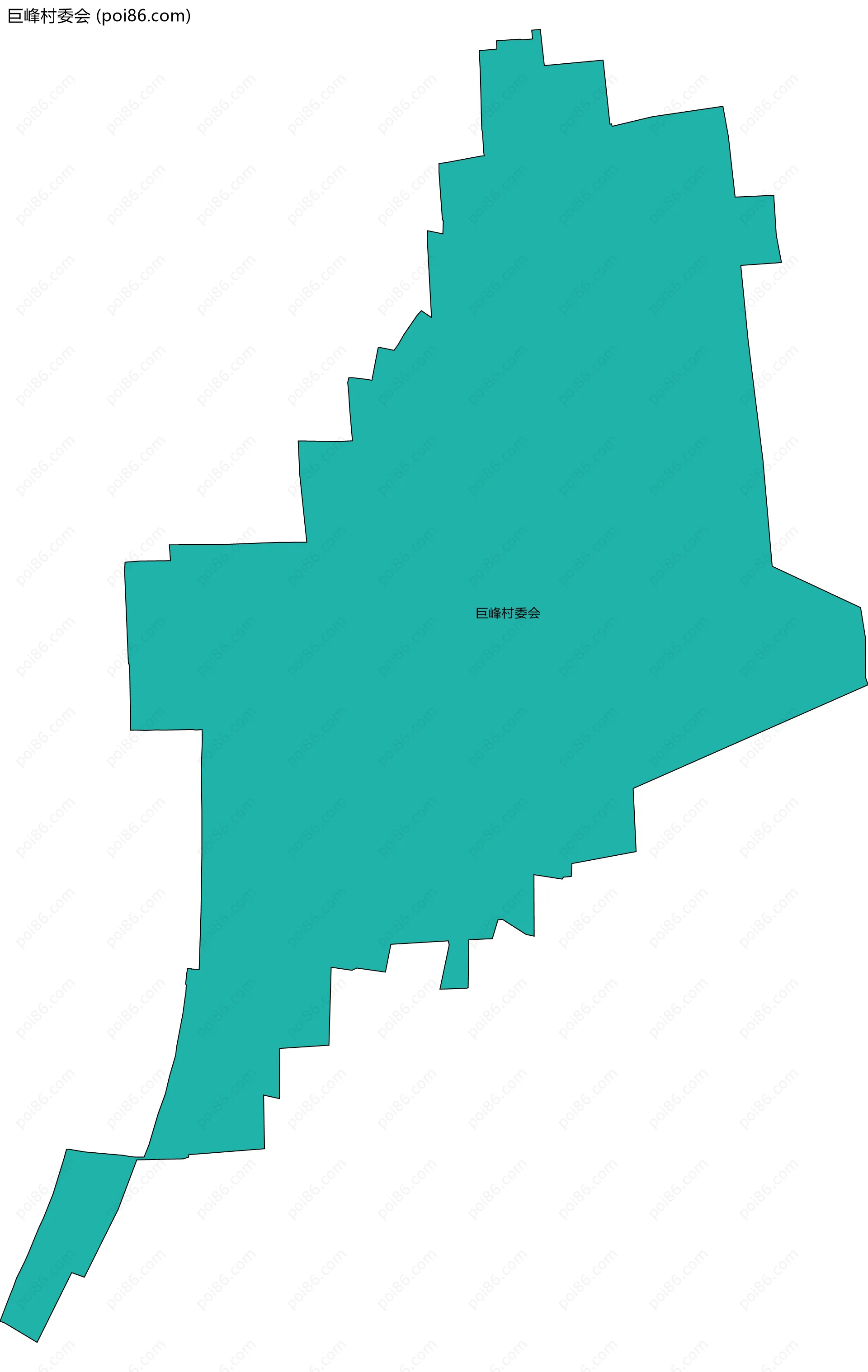 巨峰村委会边界地图