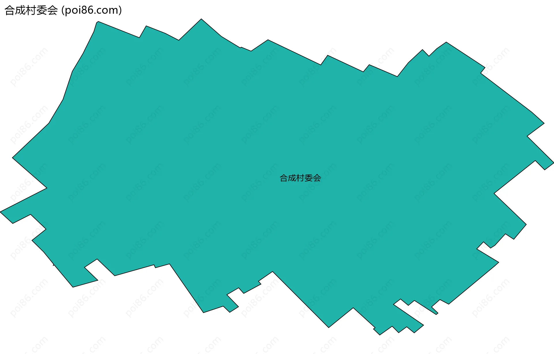 合成村委会边界地图