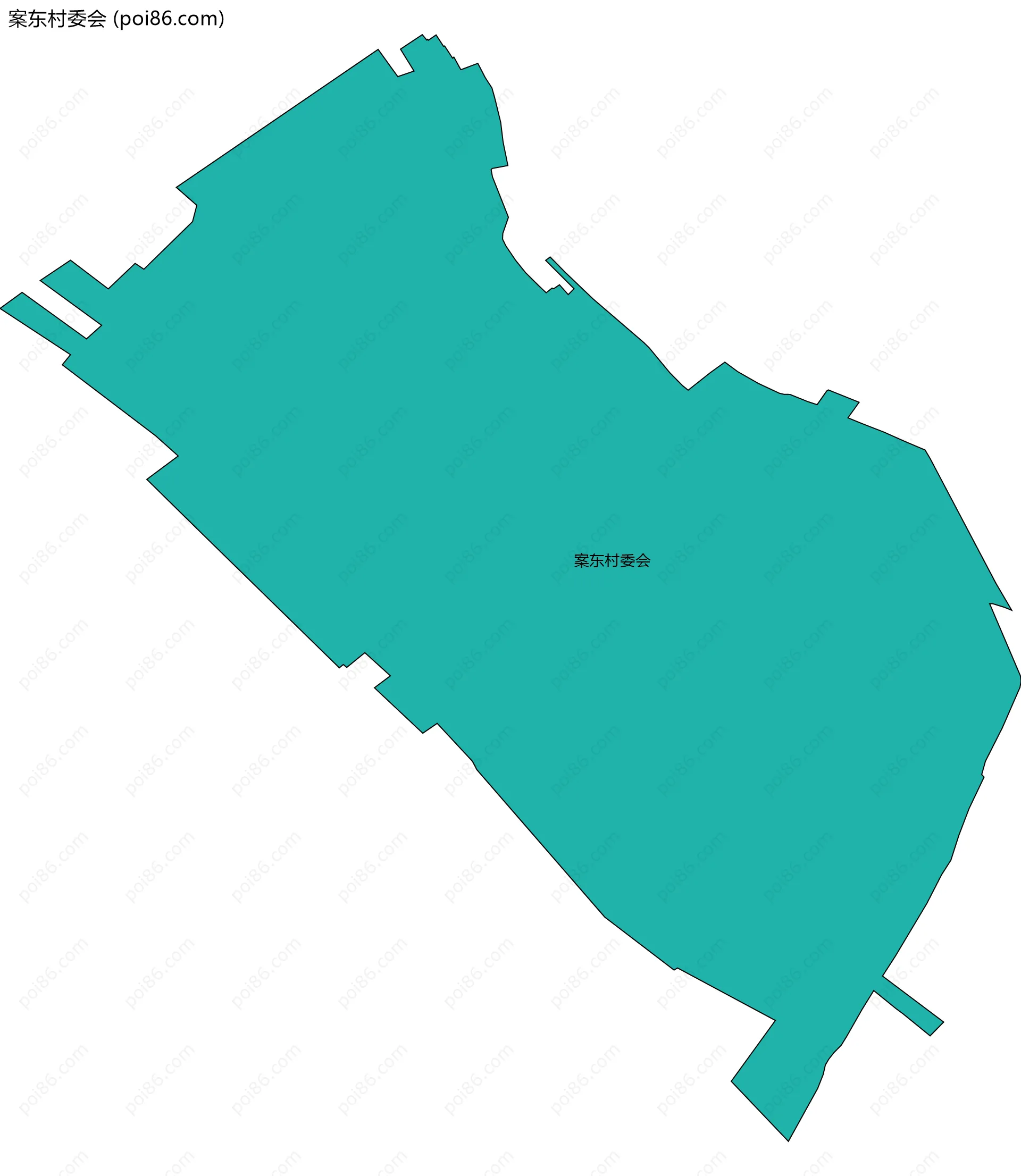 案东村委会边界地图