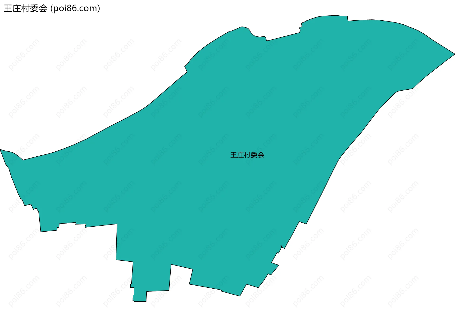 王庄村委会边界地图