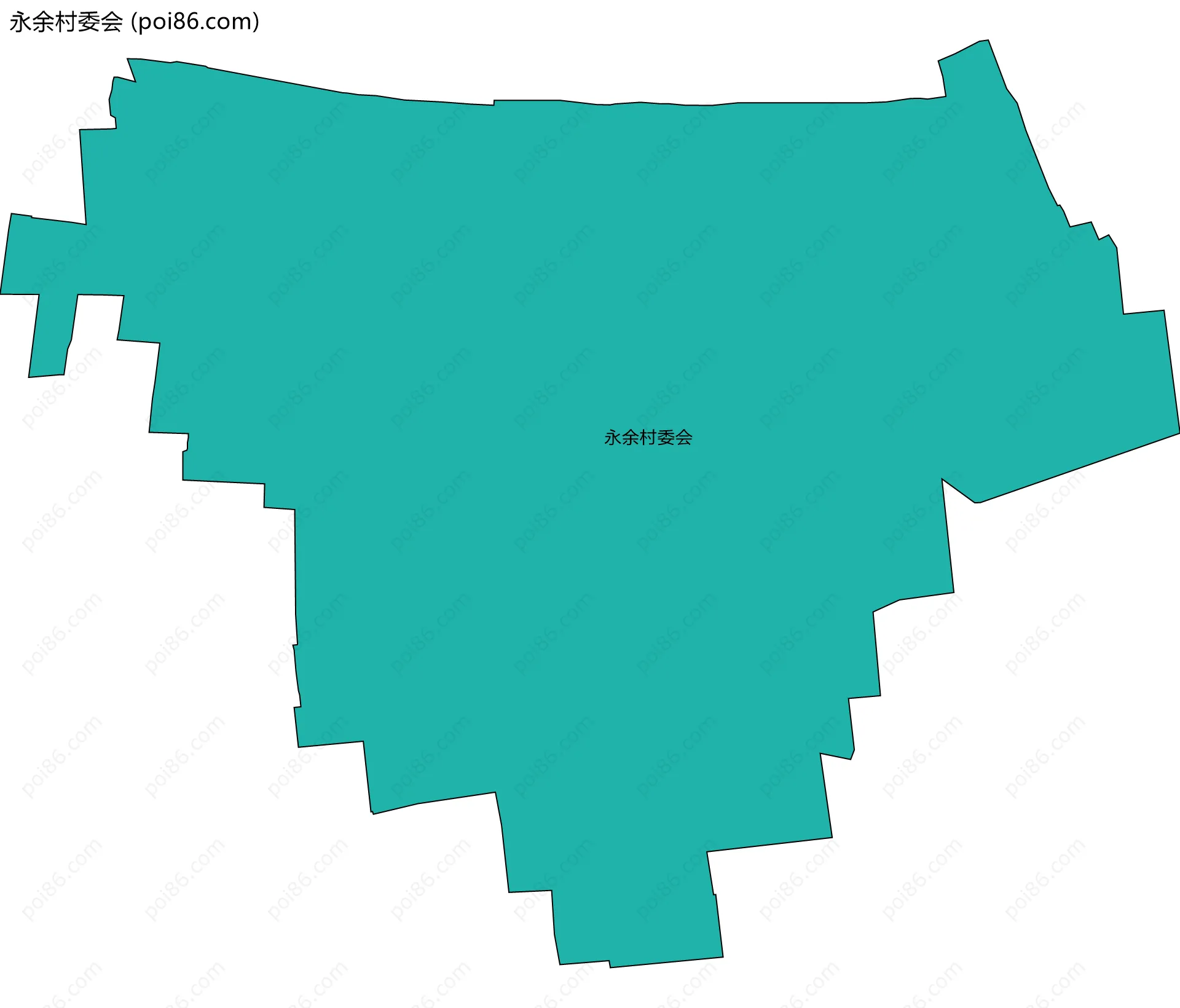 永余村委会边界地图