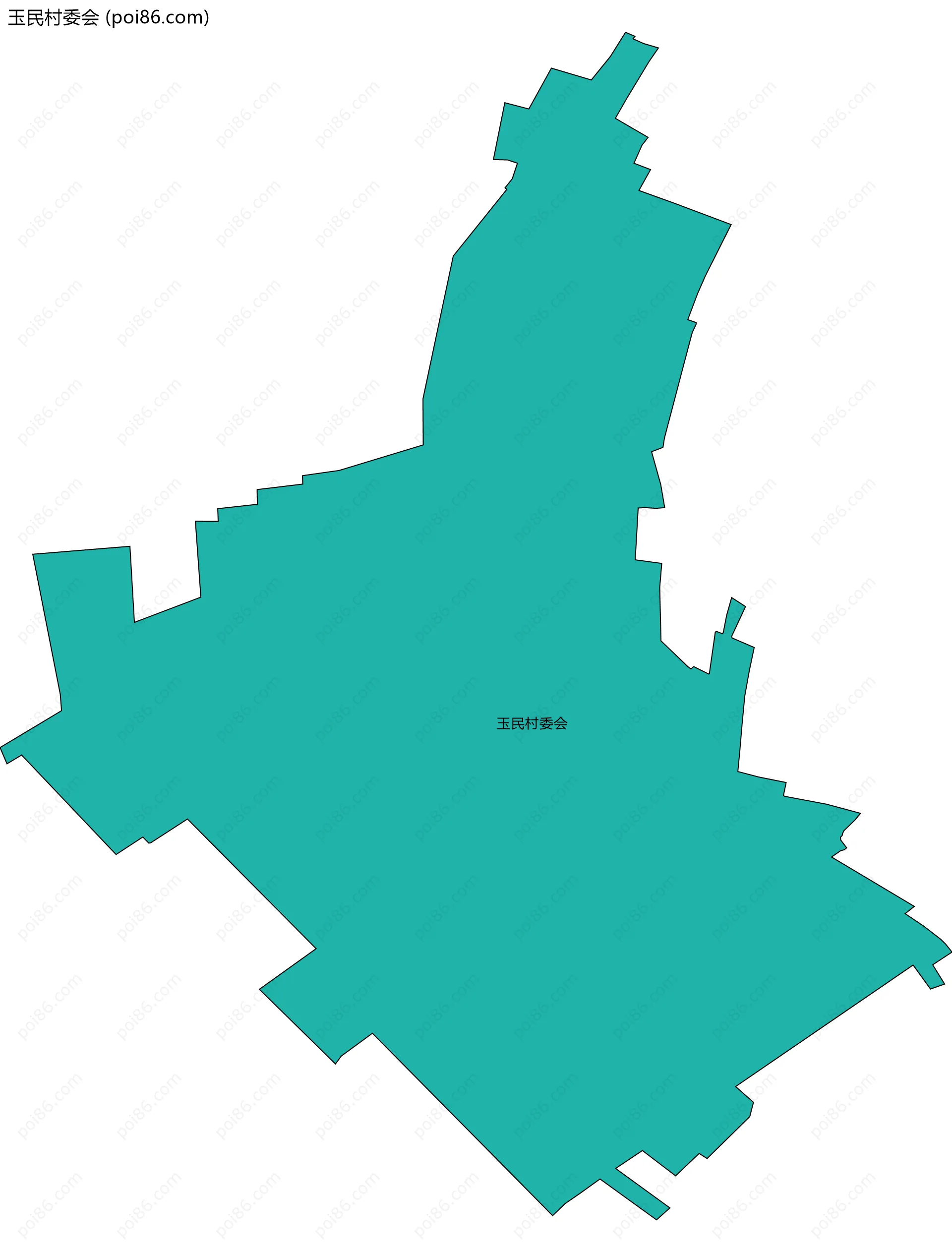 玉民村委会边界地图