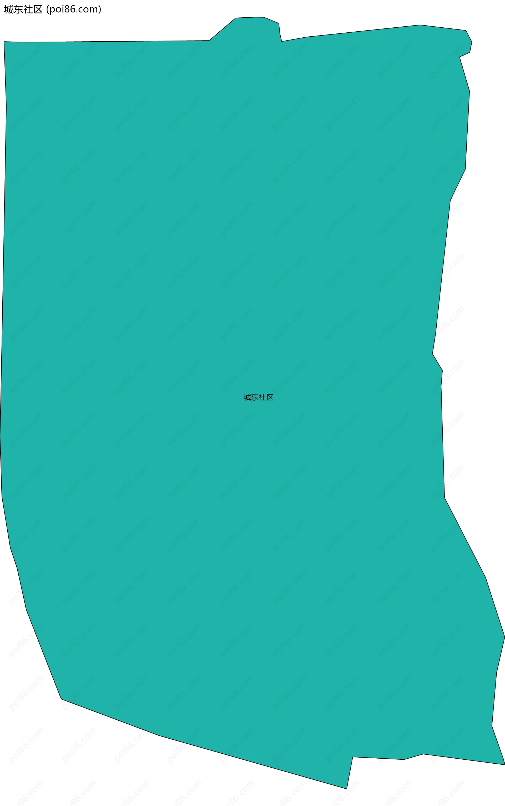 城东社区边界地图