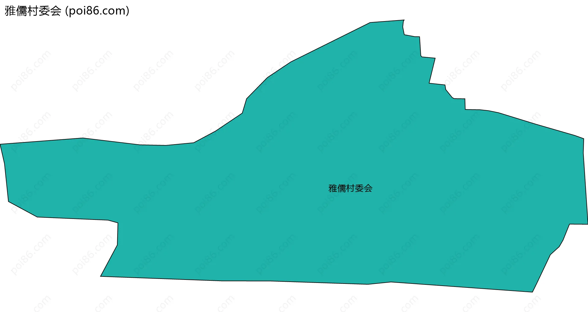 雅儒村委会边界地图