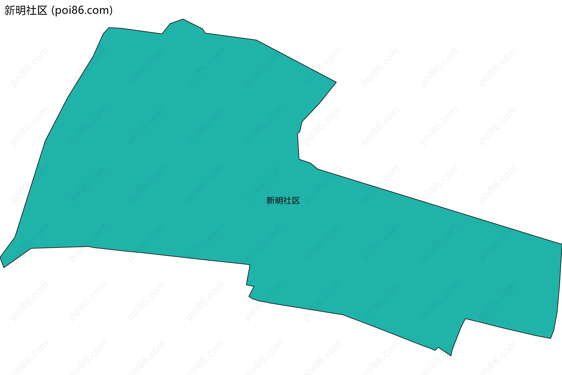 新明社区边界地图
