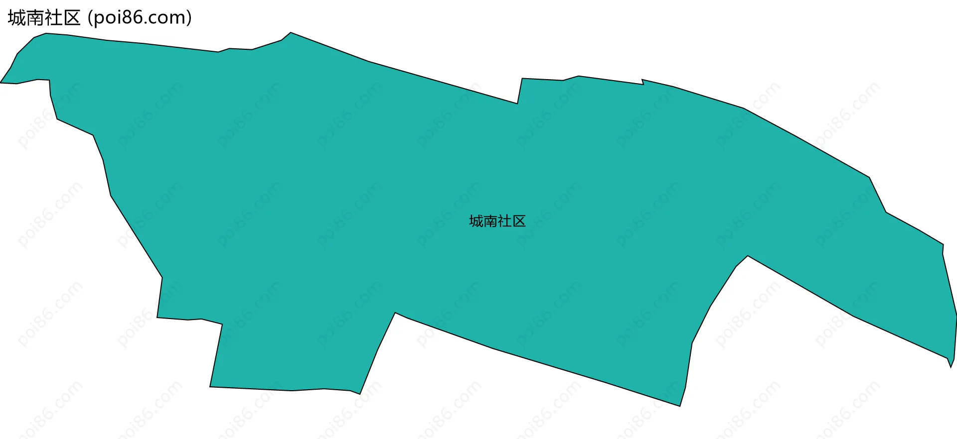 城南社区边界地图