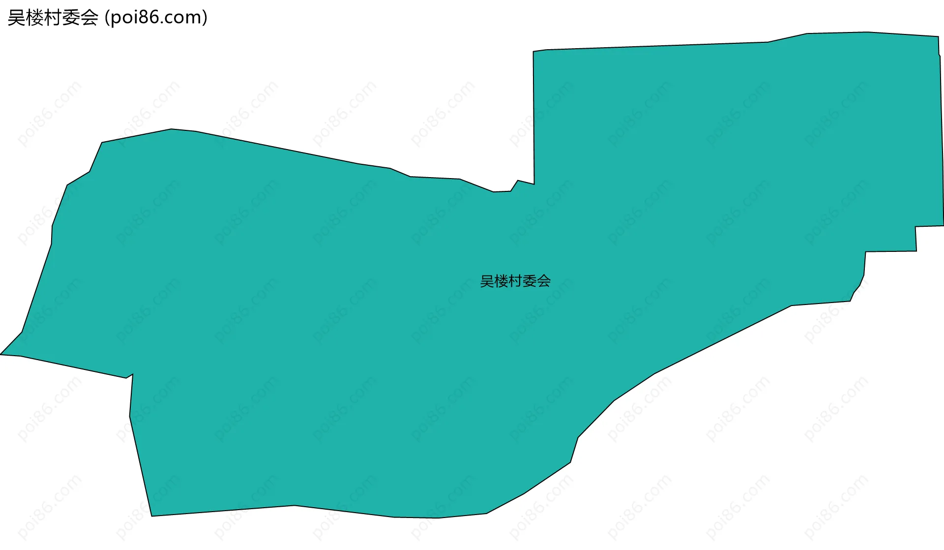 吴楼村委会边界地图