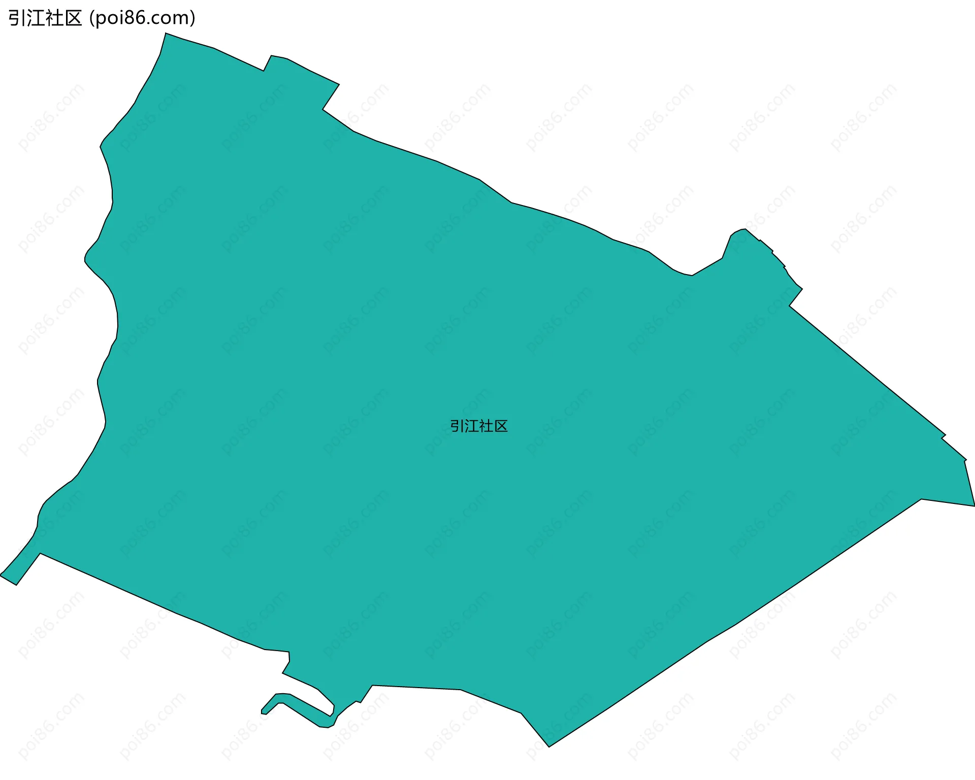 引江社区边界地图