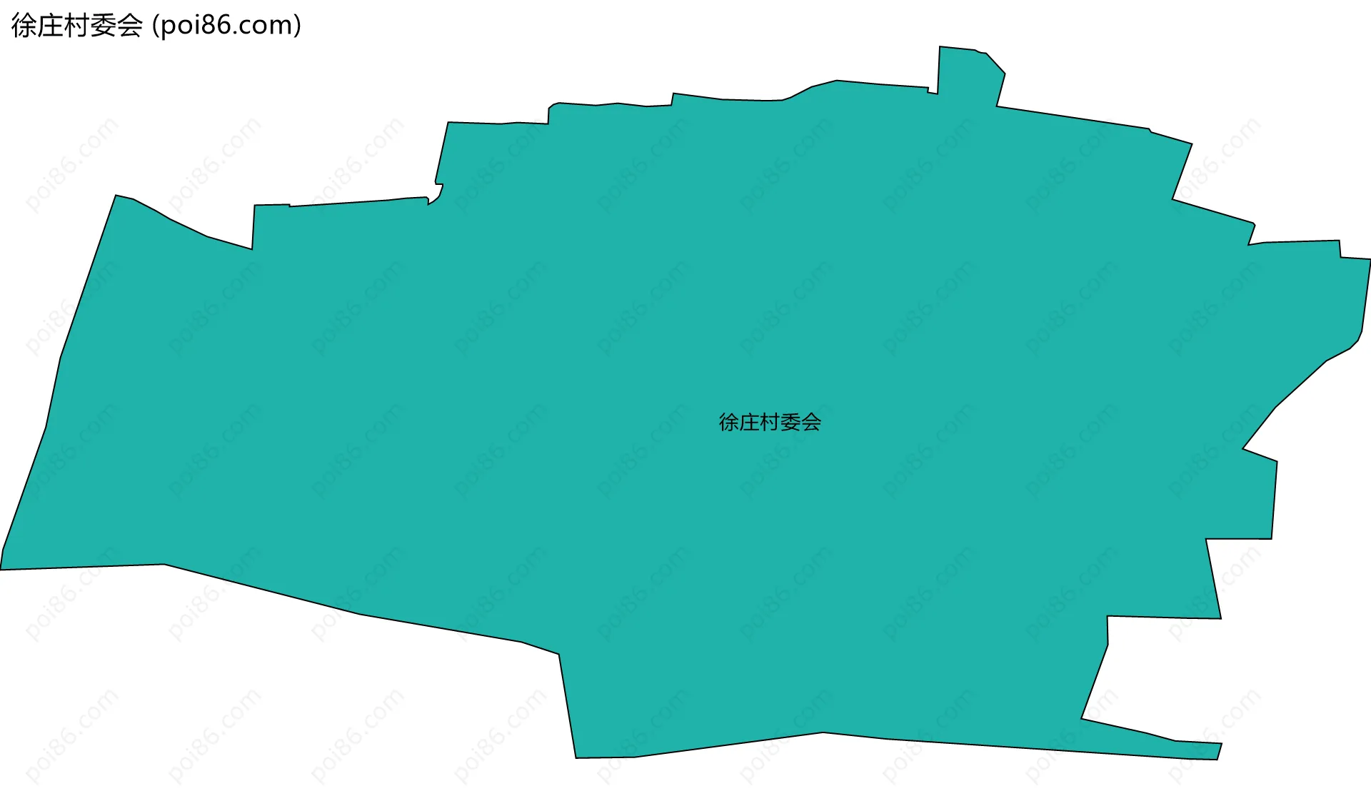 徐庄村委会边界地图