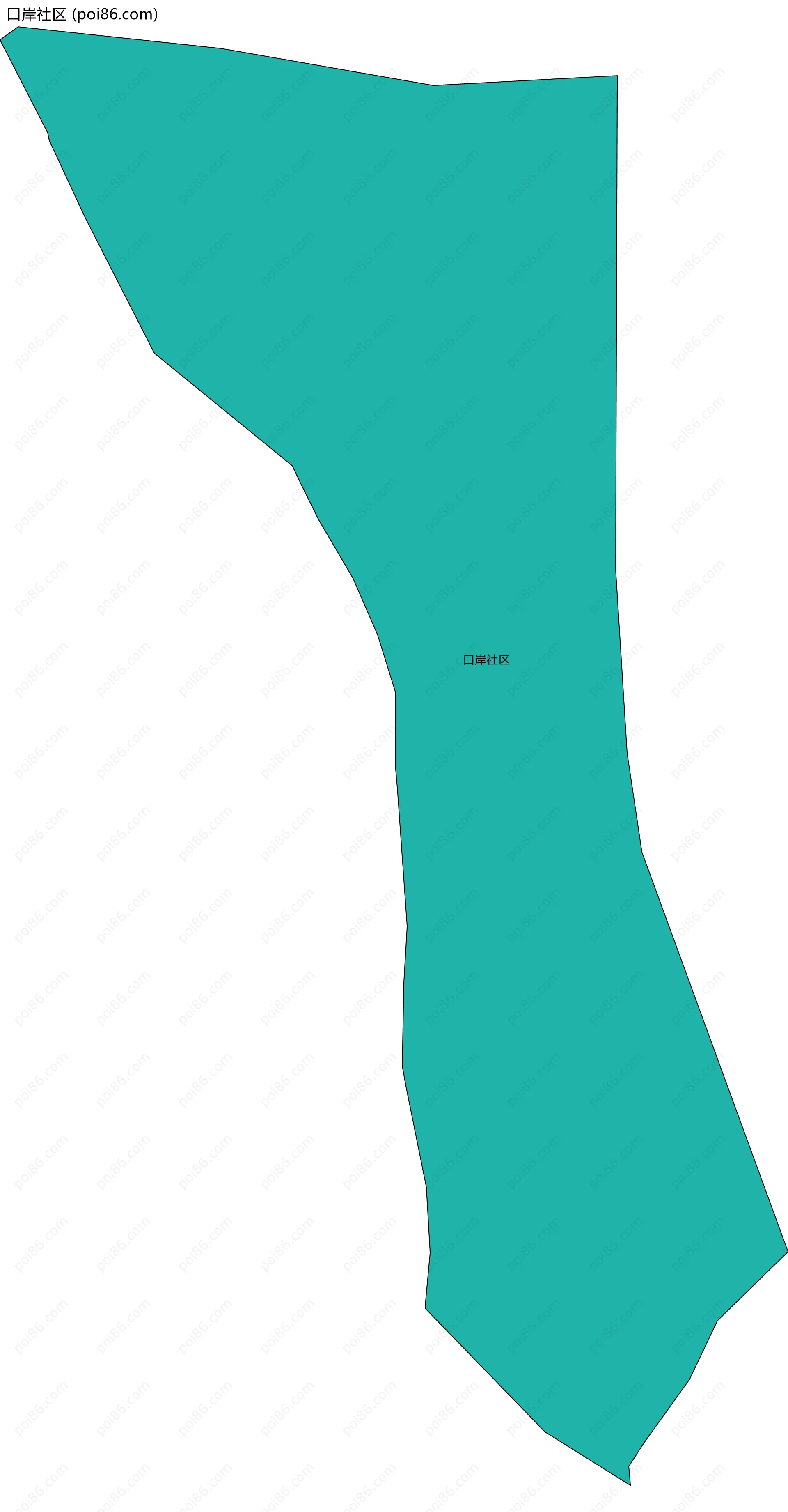 口岸社区边界地图