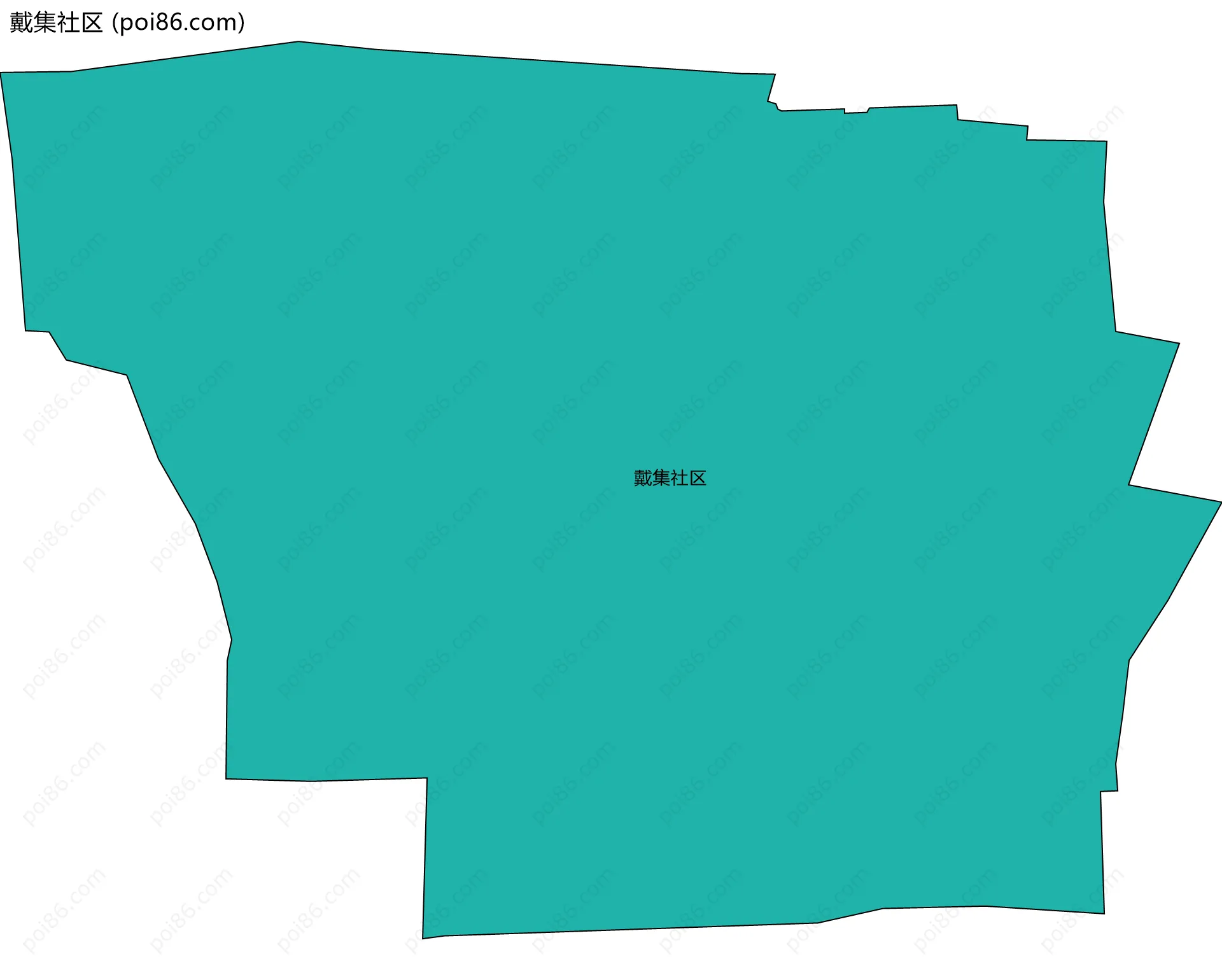戴集社区边界地图